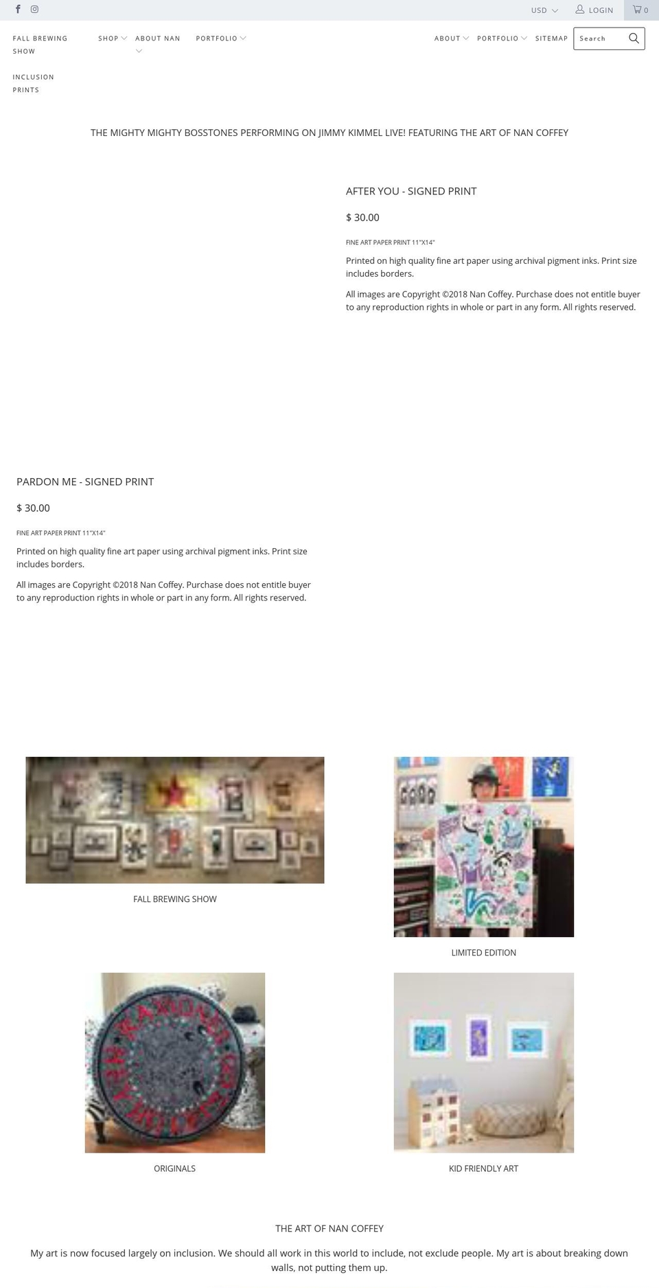 6.5-July-17-2018 Shopify theme site example nancoffey.com
