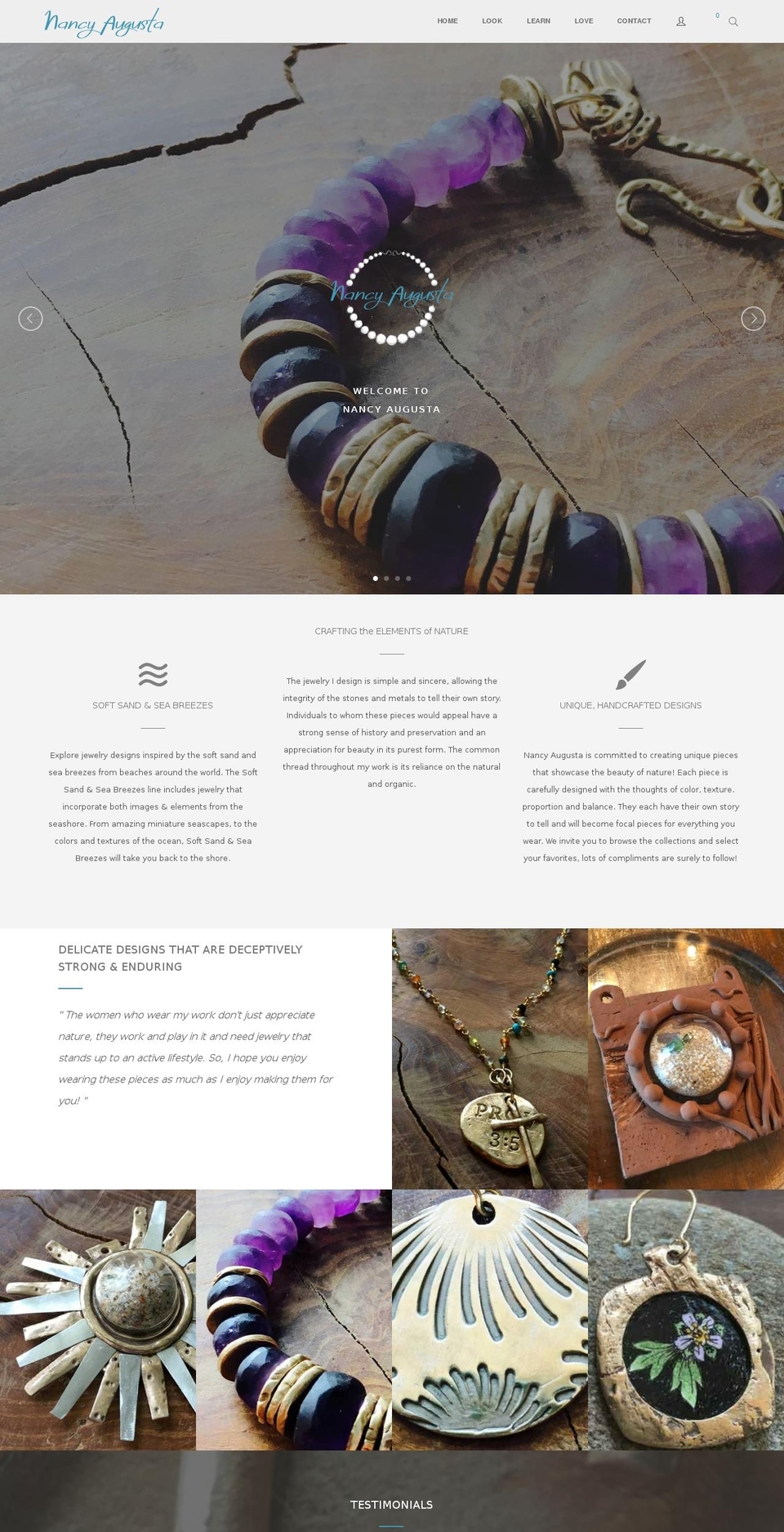 nancyaugusta.com shopify website screenshot
