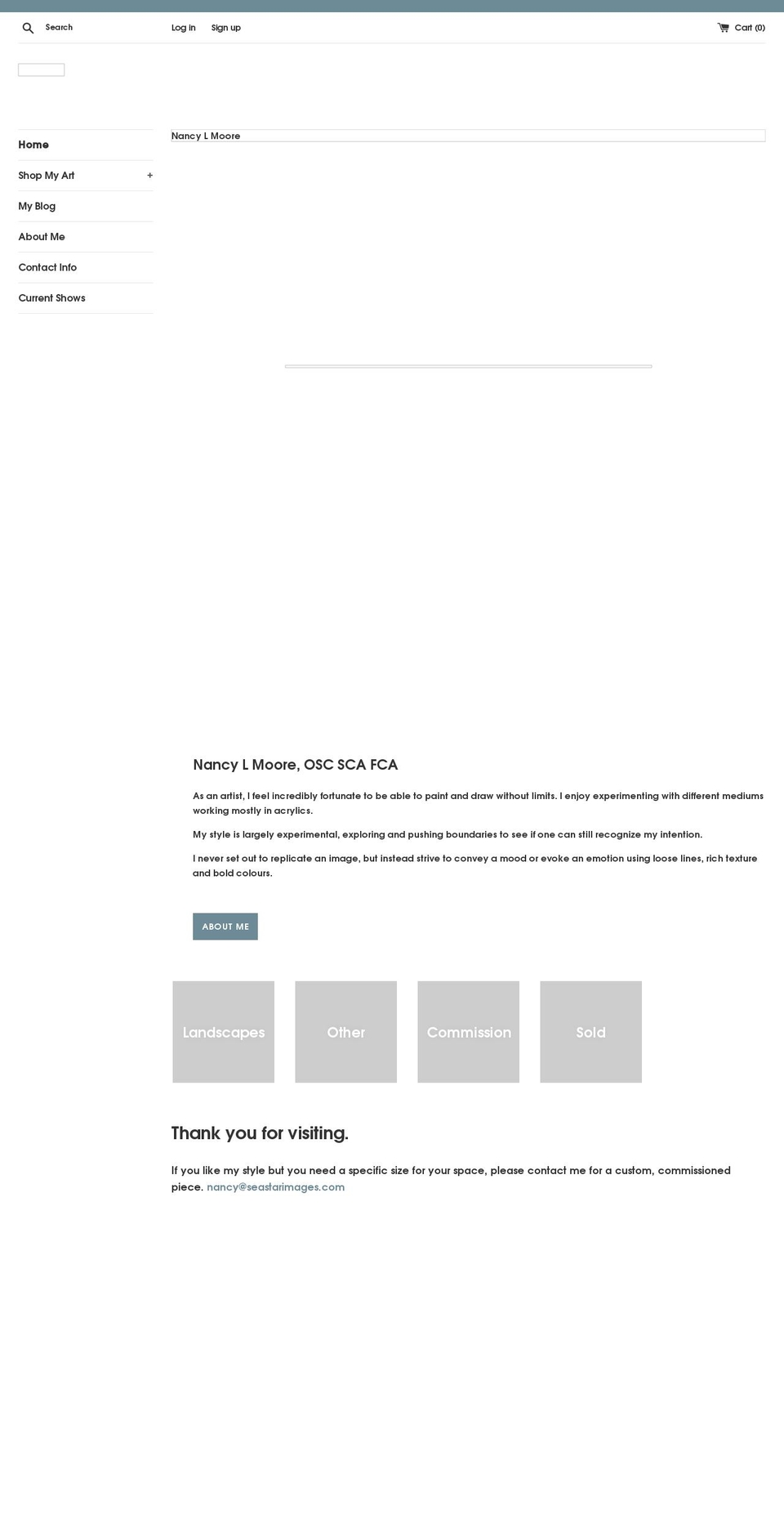 nancylmoore.ca shopify website screenshot