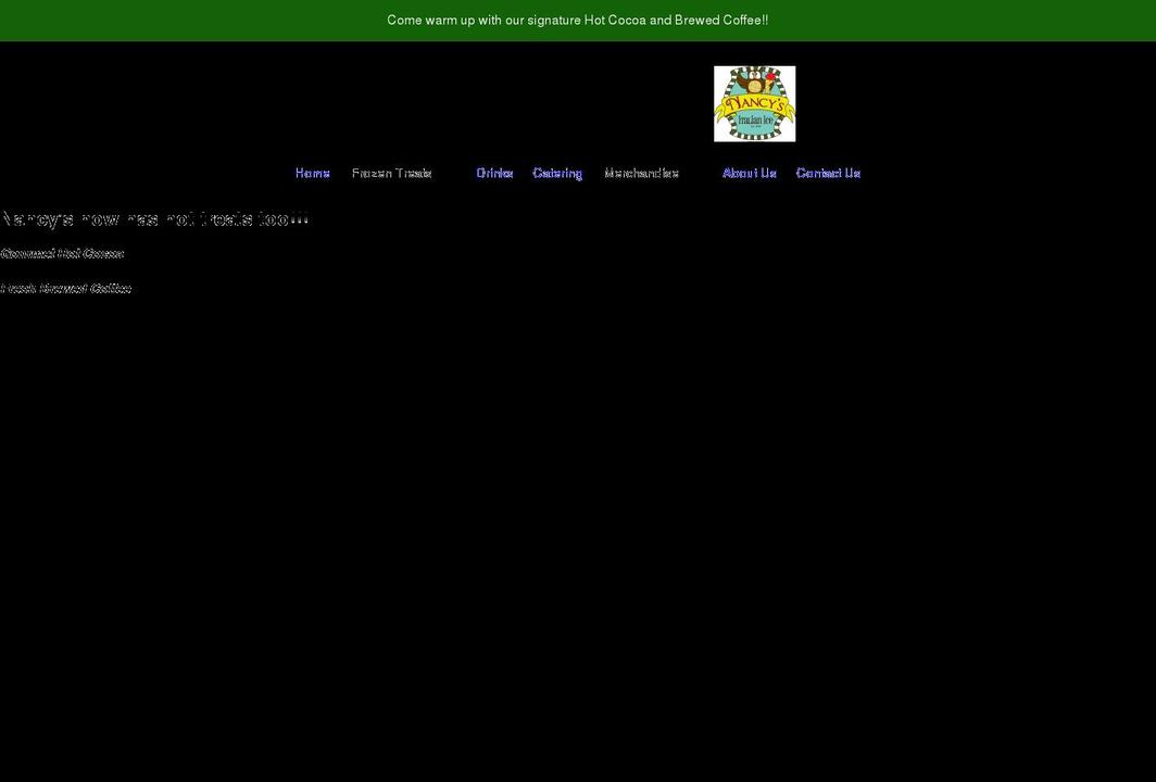 nancysice.com shopify website screenshot