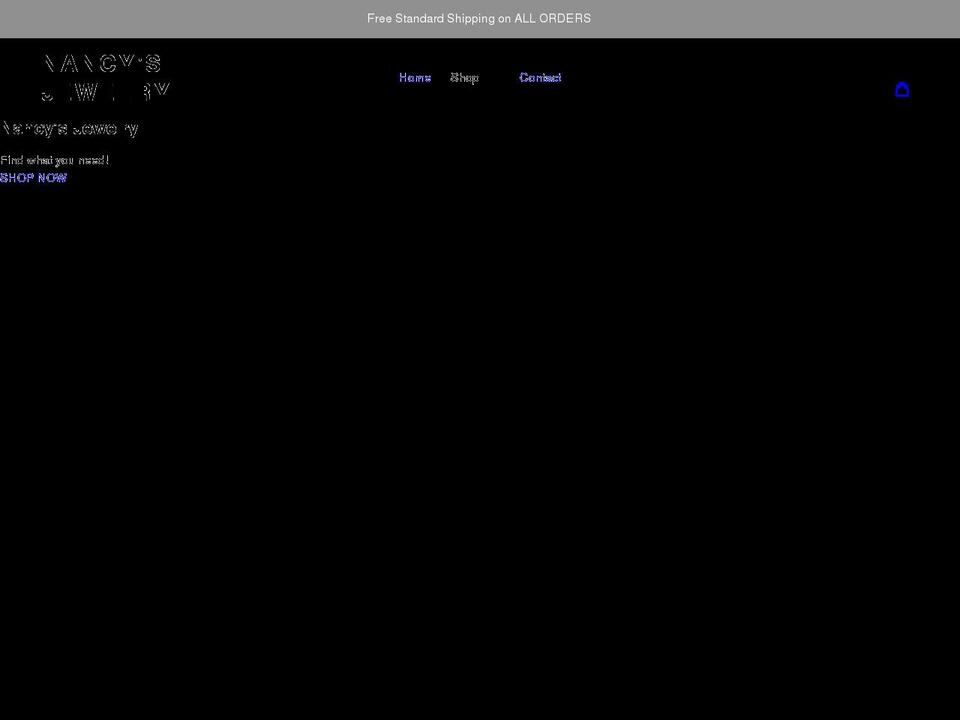 nancysjewelry.net shopify website screenshot