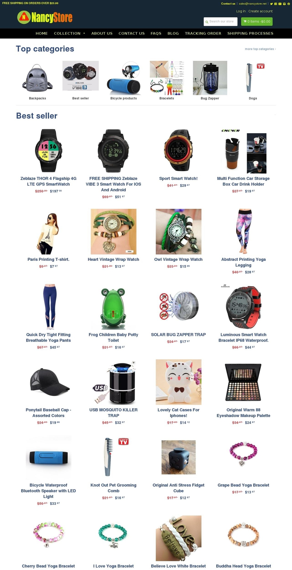 nancystore.net shopify website screenshot