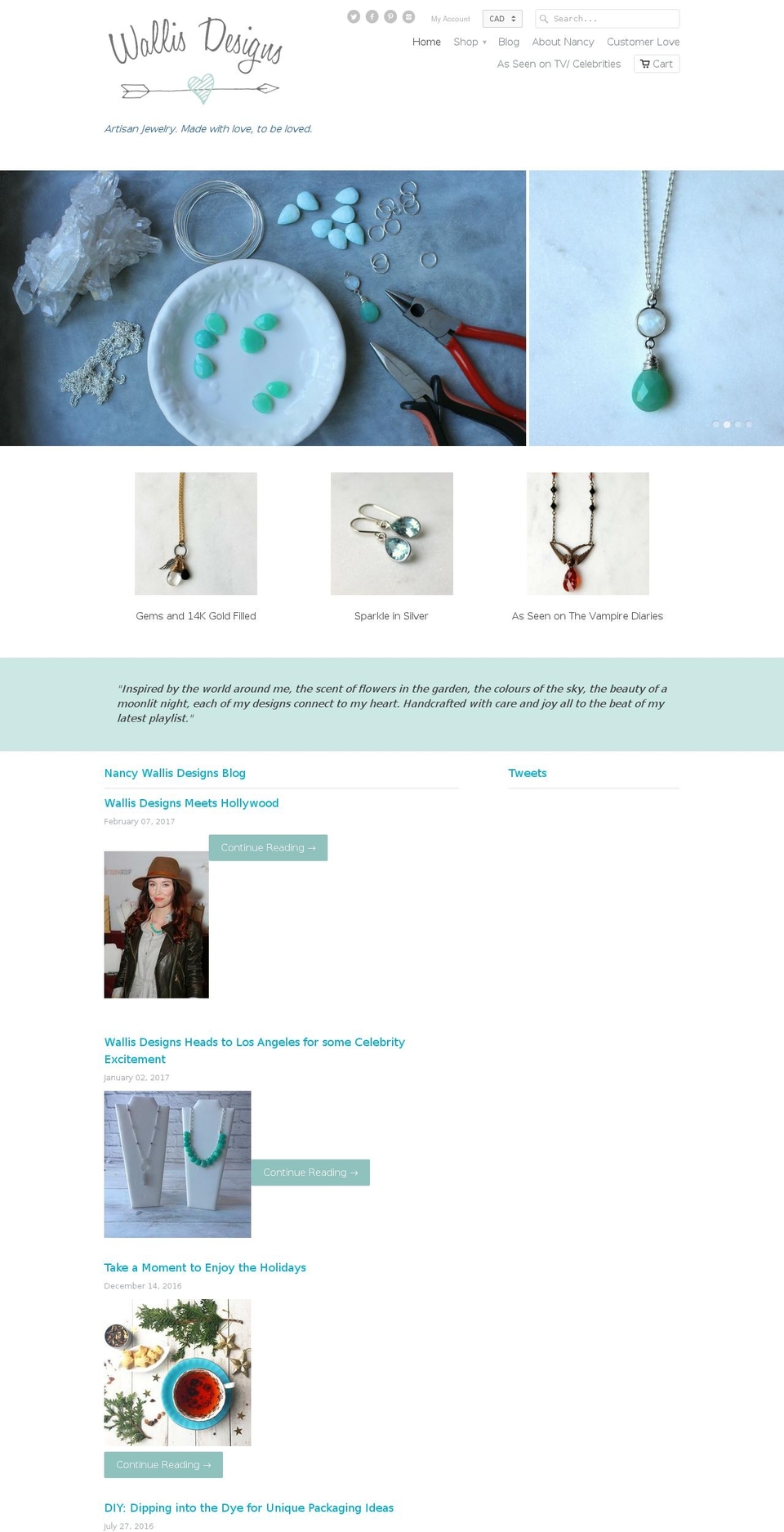 nancywallisdesigns.com shopify website screenshot