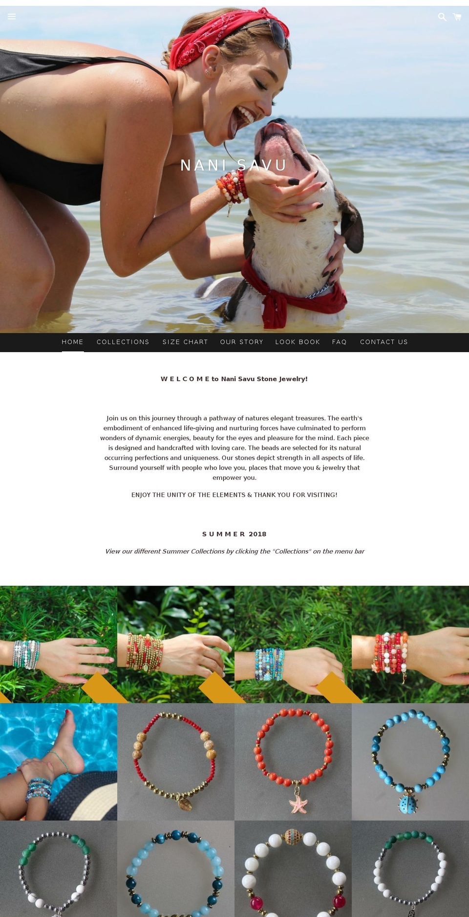 nanisavu.com — Shopify storefront screenshot