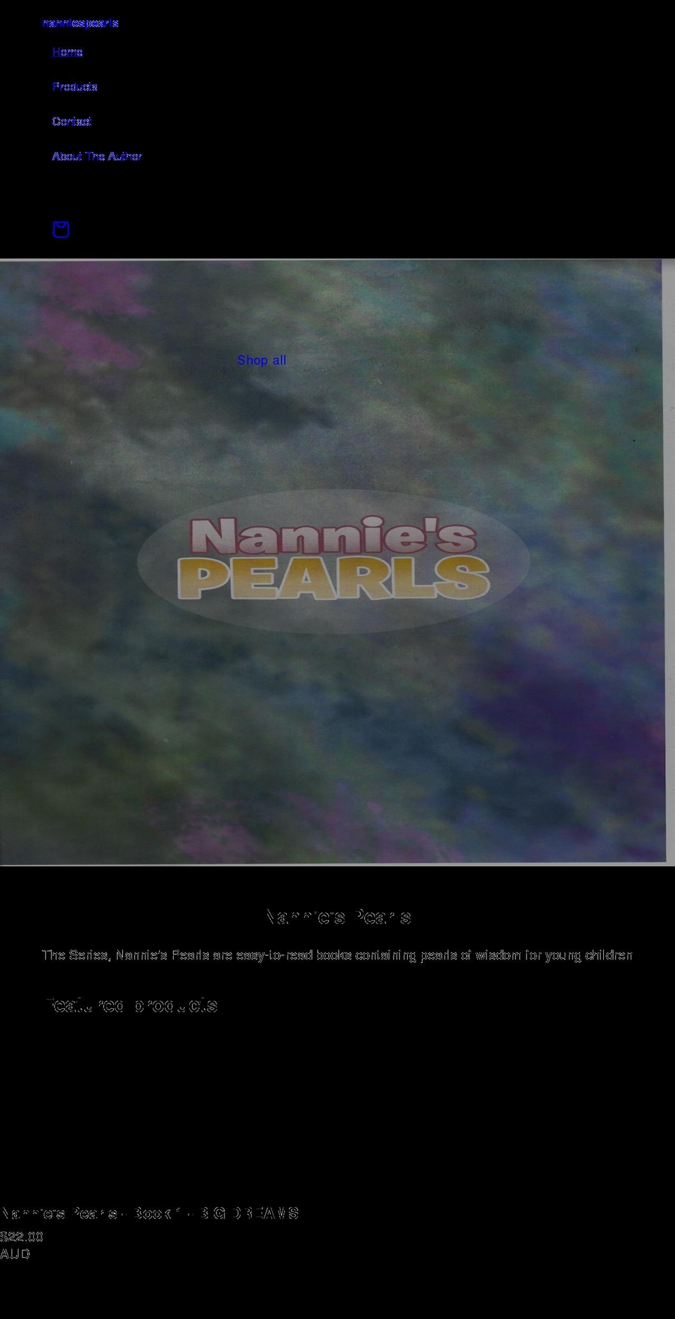 nanniespearls.com — Shopify storefront screenshot