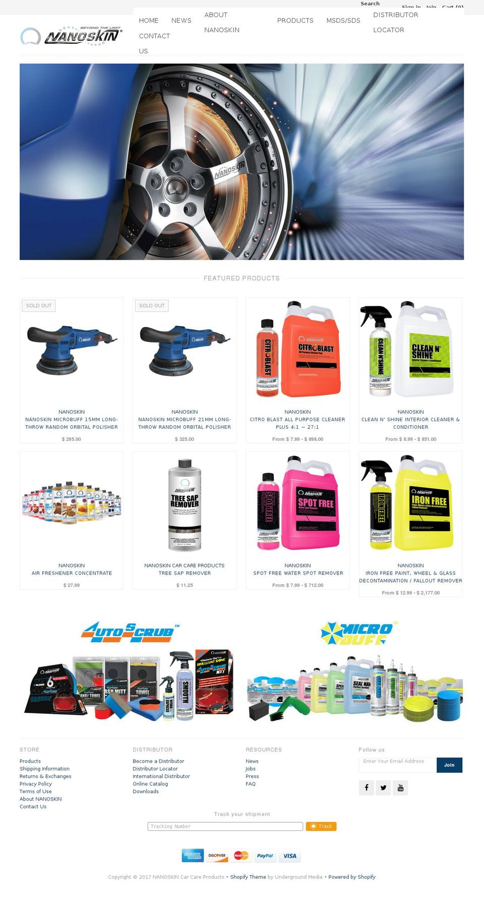 nanoskinusa.com shopify website screenshot