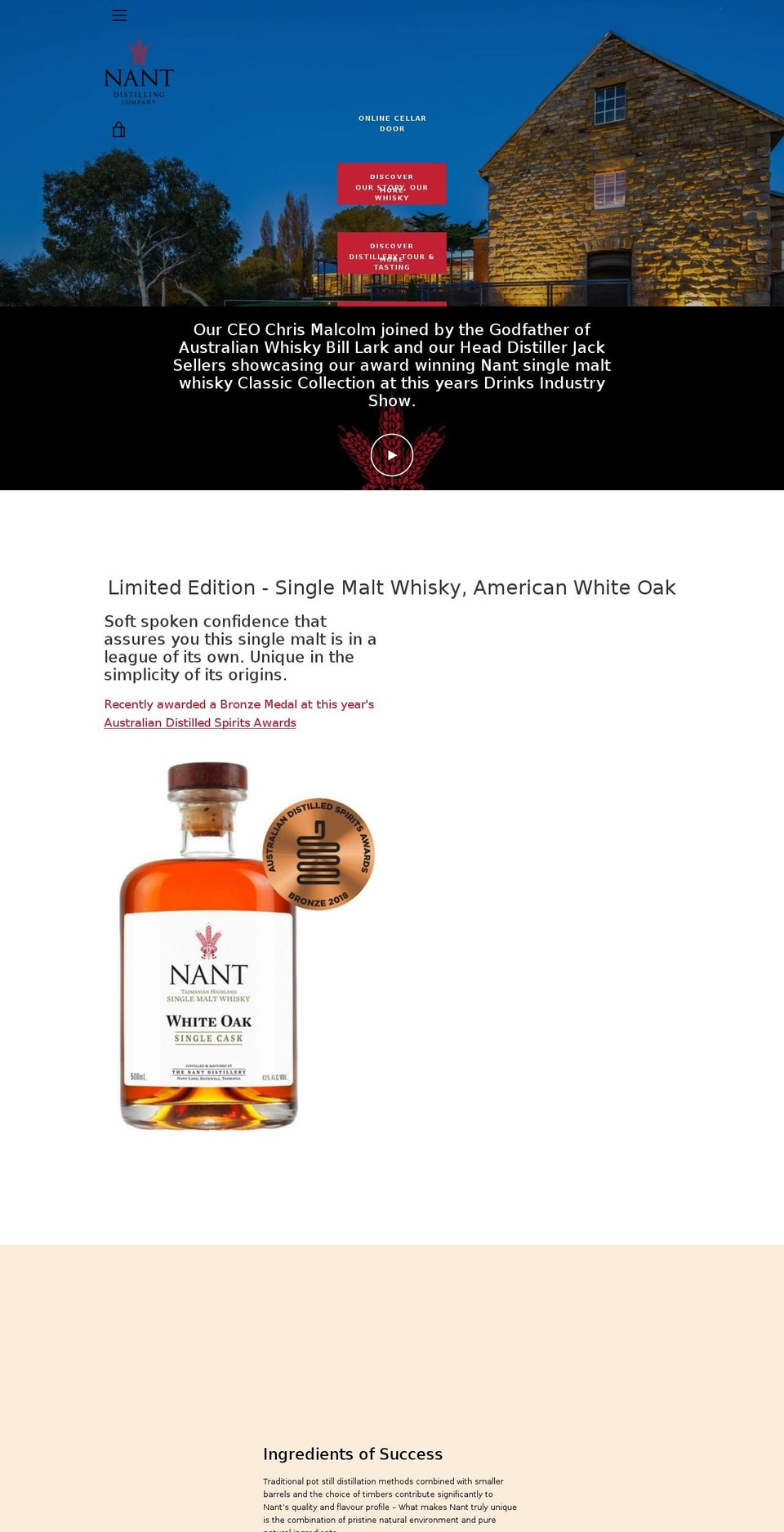 nant.com.au shopify website screenshot
