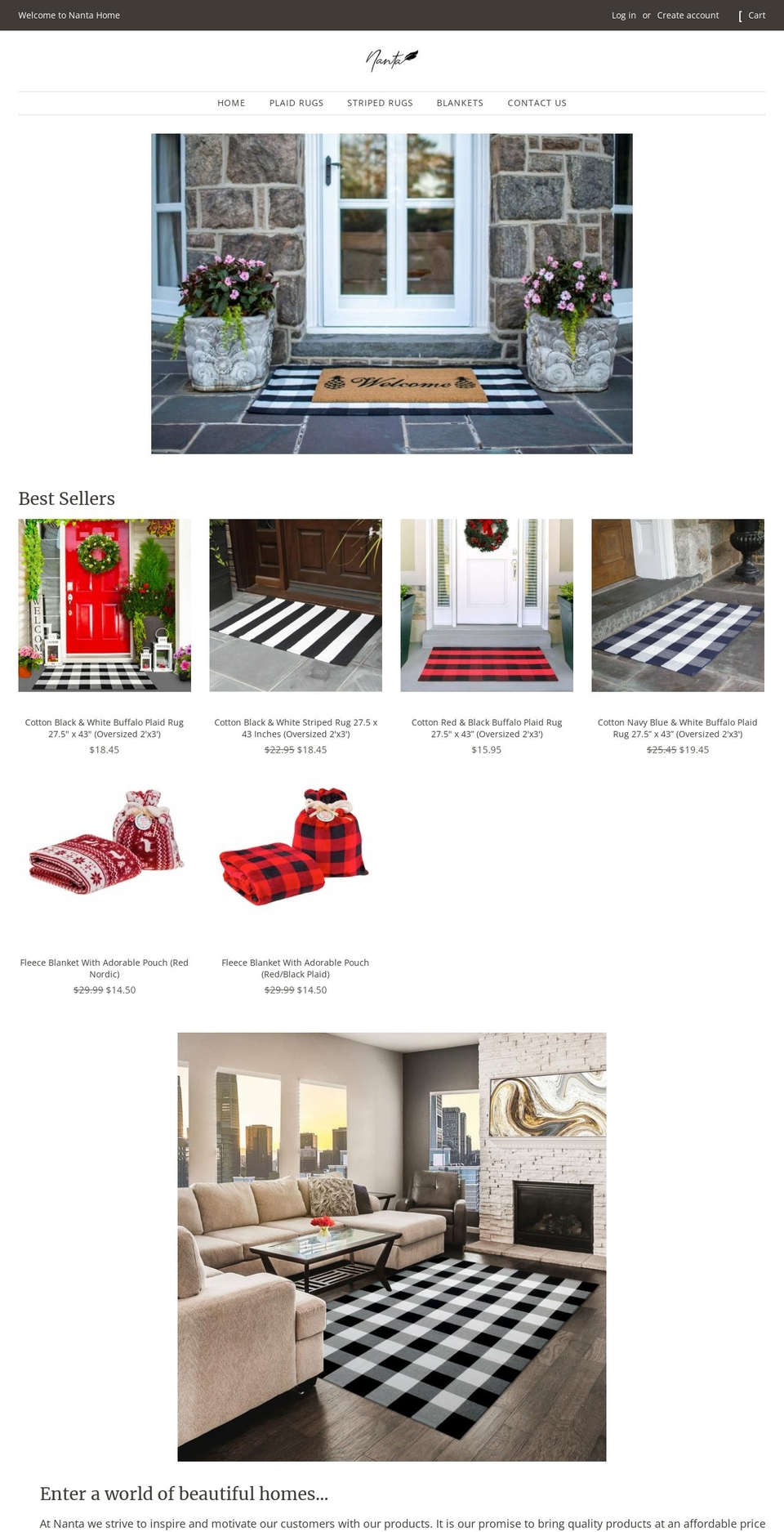 nantashop.com shopify website screenshot