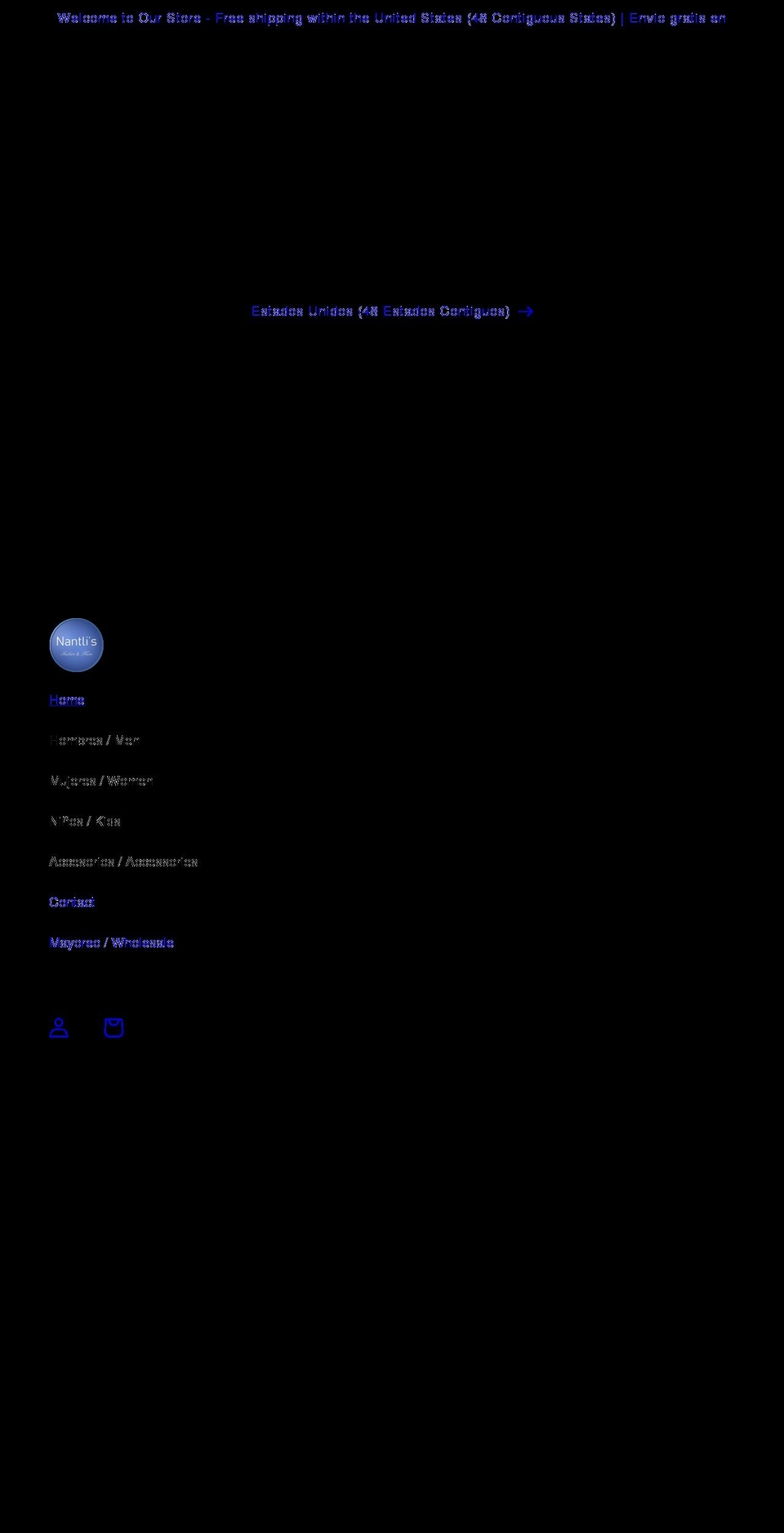 nantlisfashion.com shopify website screenshot