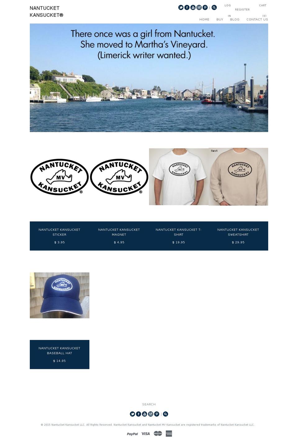 nantucketkansucket.com shopify website screenshot