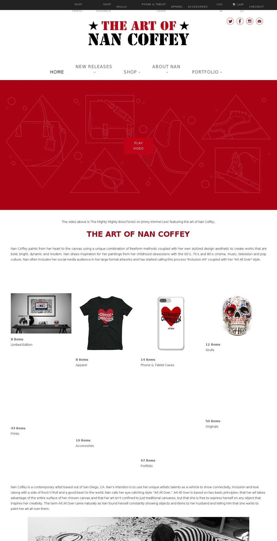 nanwashere.com shopify website screenshot