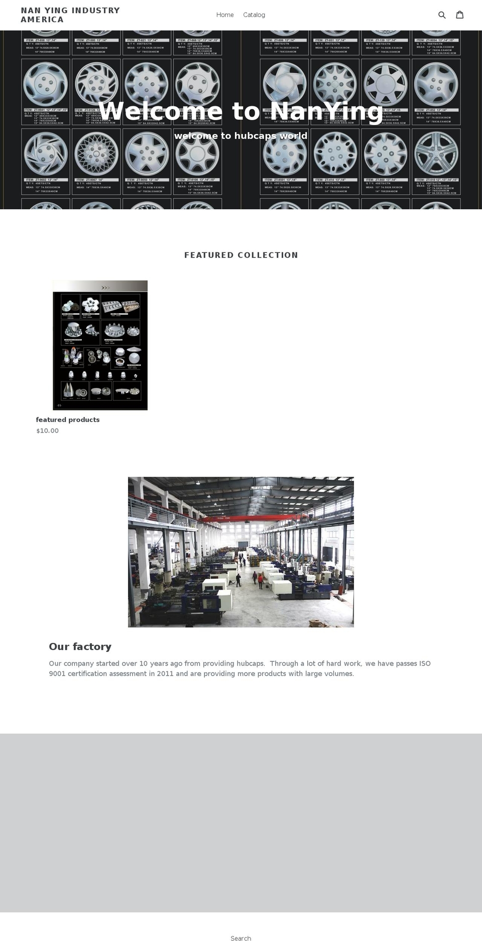 nanyingindustry.com — Shopify storefront screenshot
