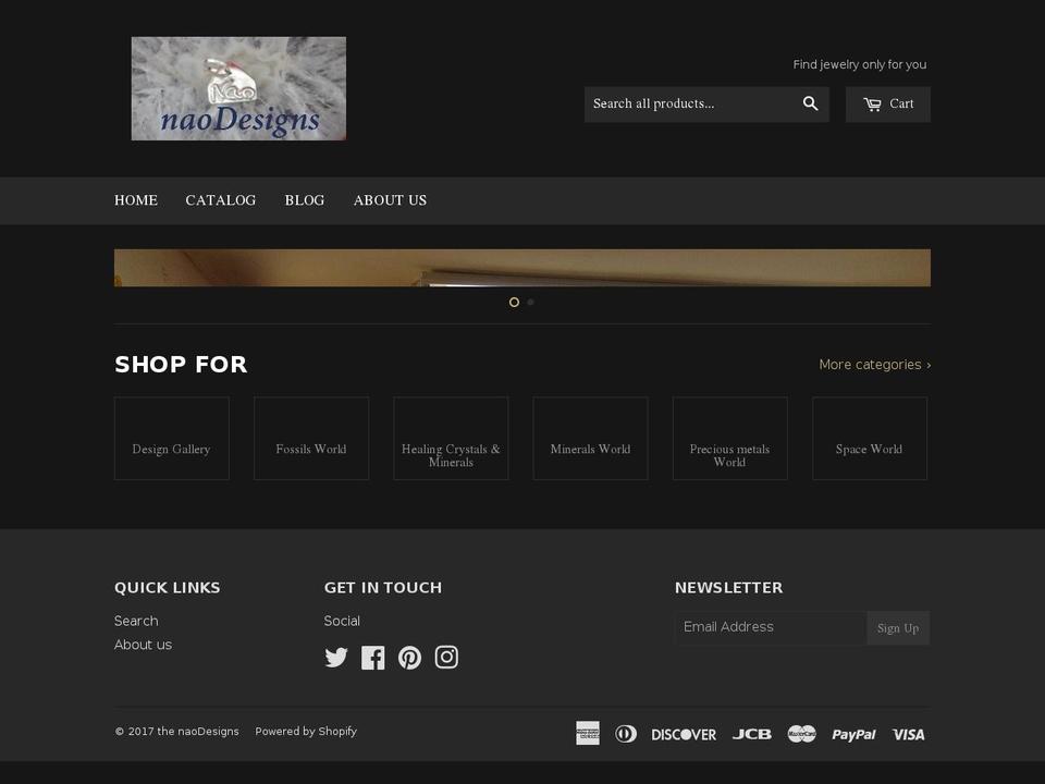 naodesigns.com shopify website screenshot