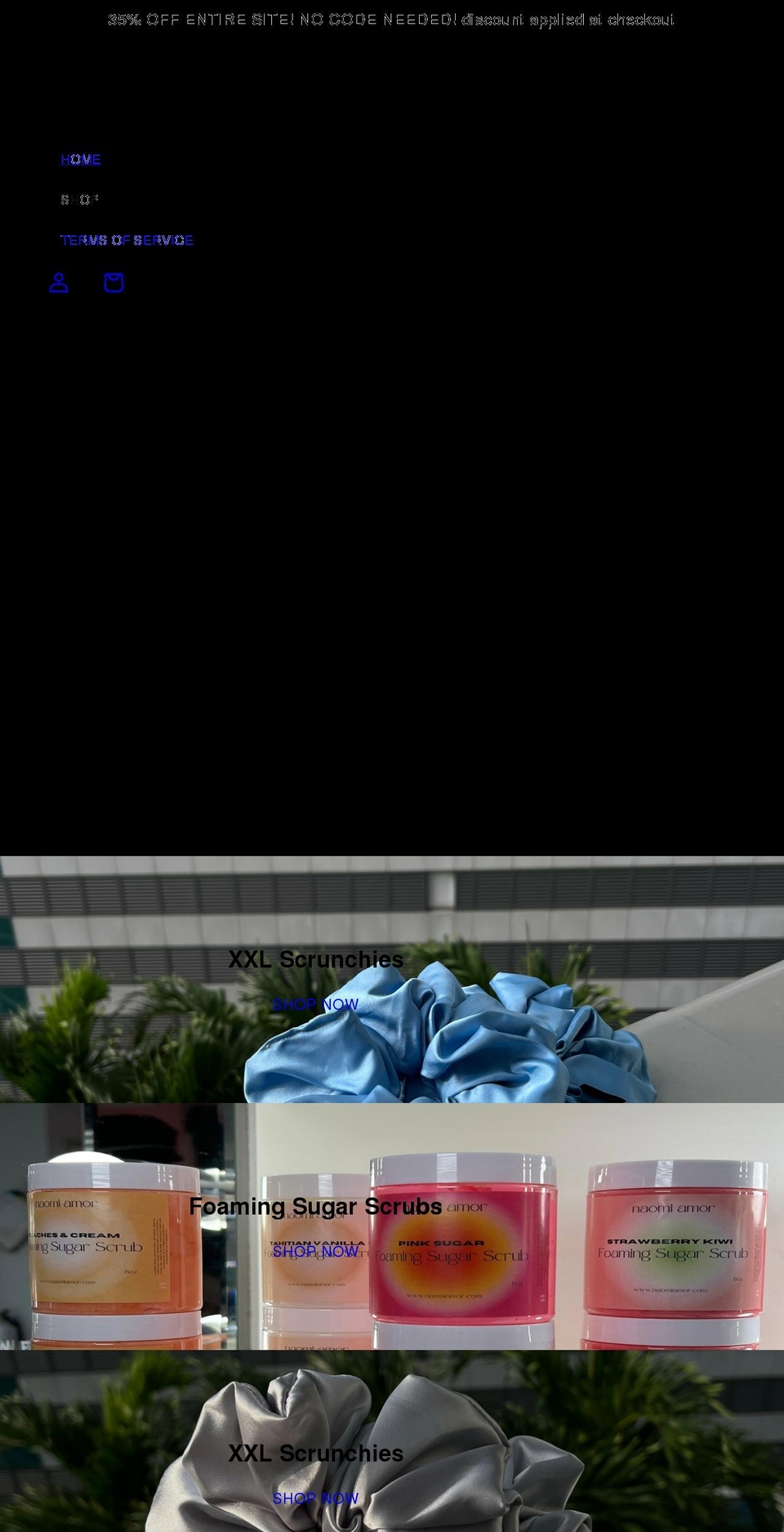 naomiamor.com shopify website screenshot