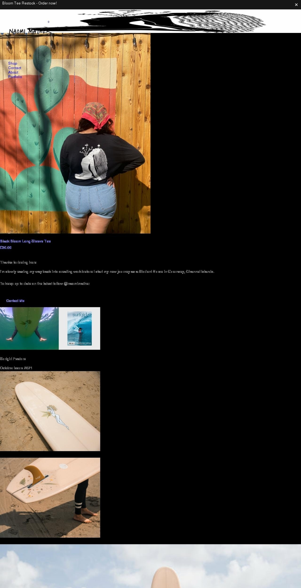 naomimather.co.uk shopify website screenshot