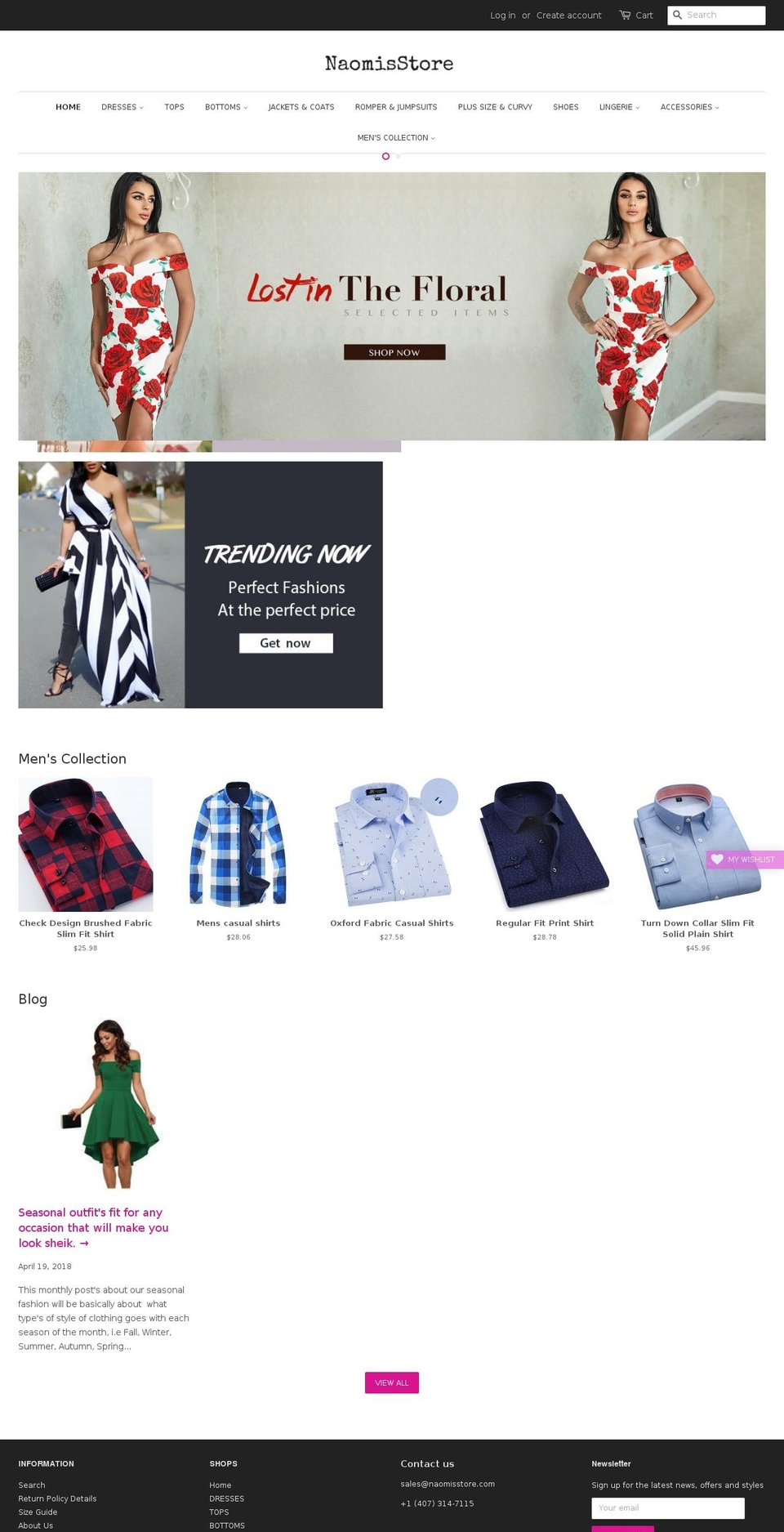 naomisstore.com — Shopify storefront screenshot