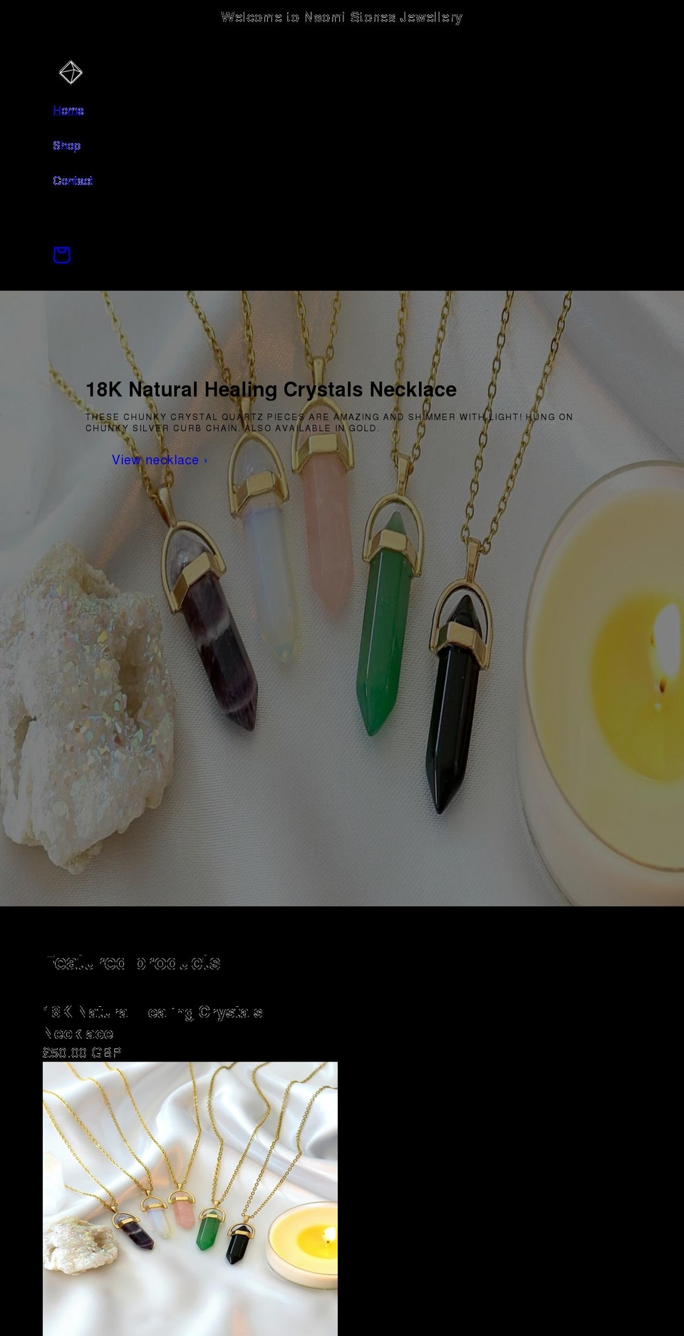 naomistones.co.uk shopify website screenshot