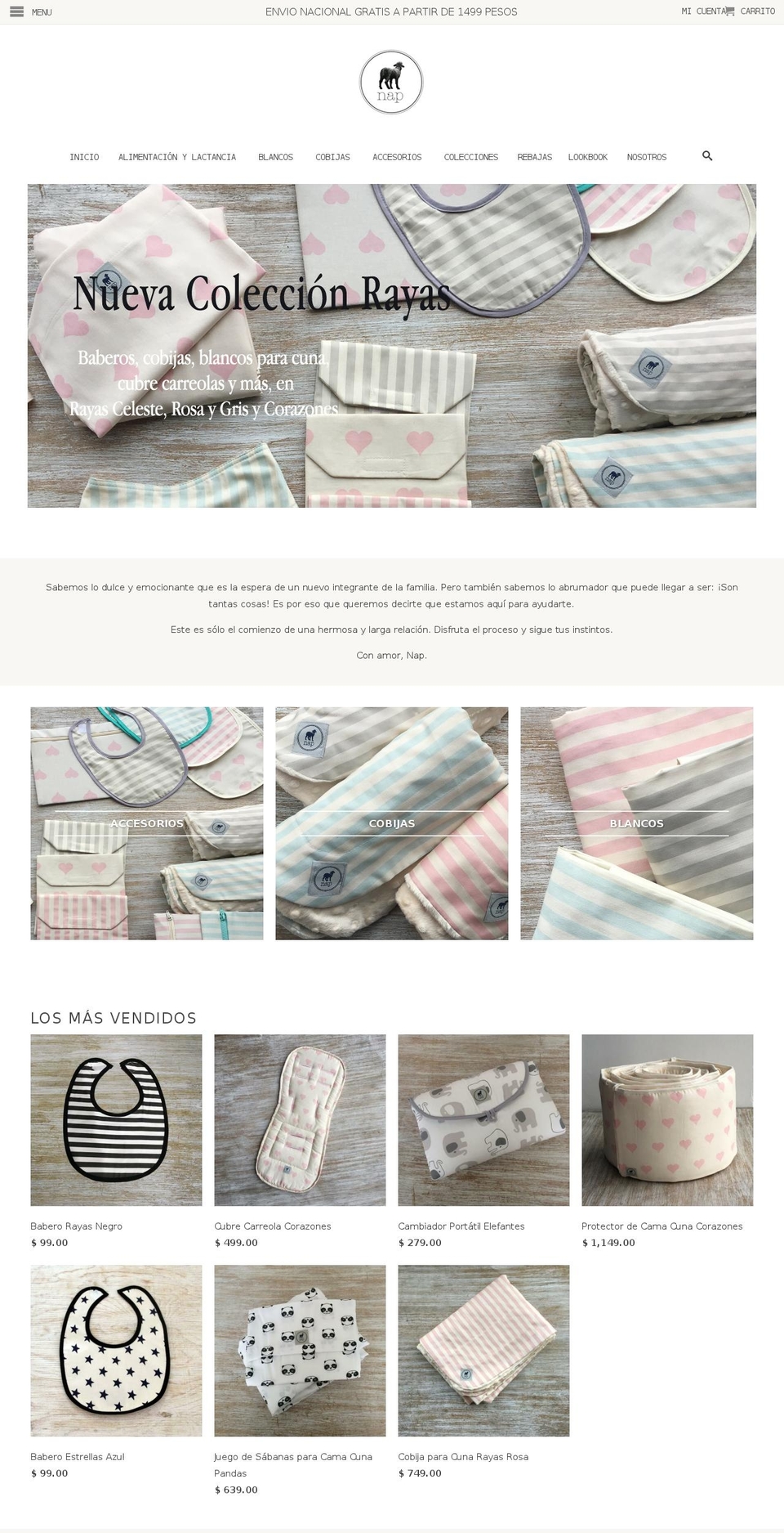 nap-baby.com shopify website screenshot