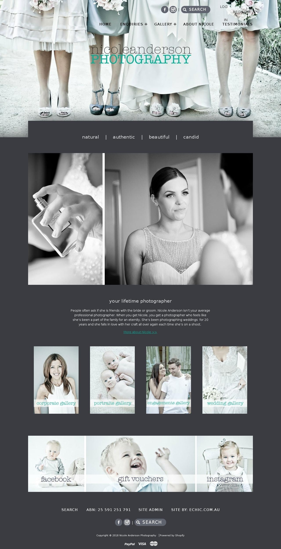 naphoto.com.au shopify website screenshot