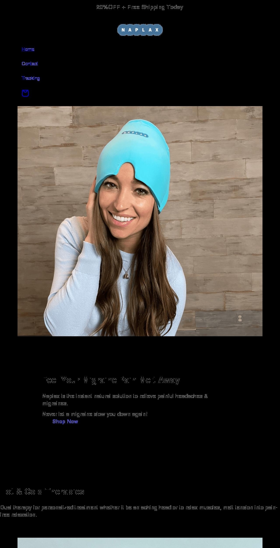 naplax.com shopify website screenshot