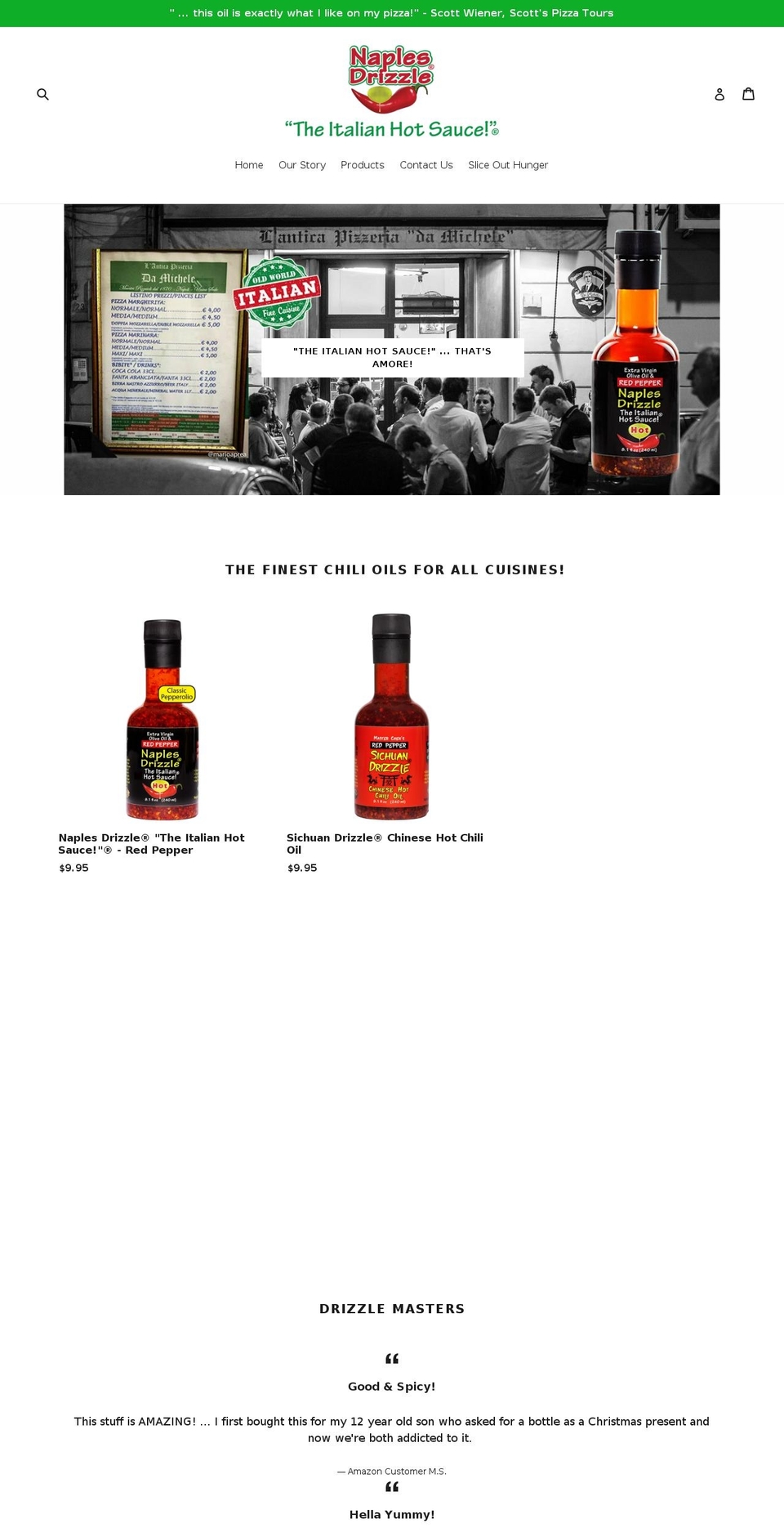 naplesdrizzle.com — Shopify storefront screenshot