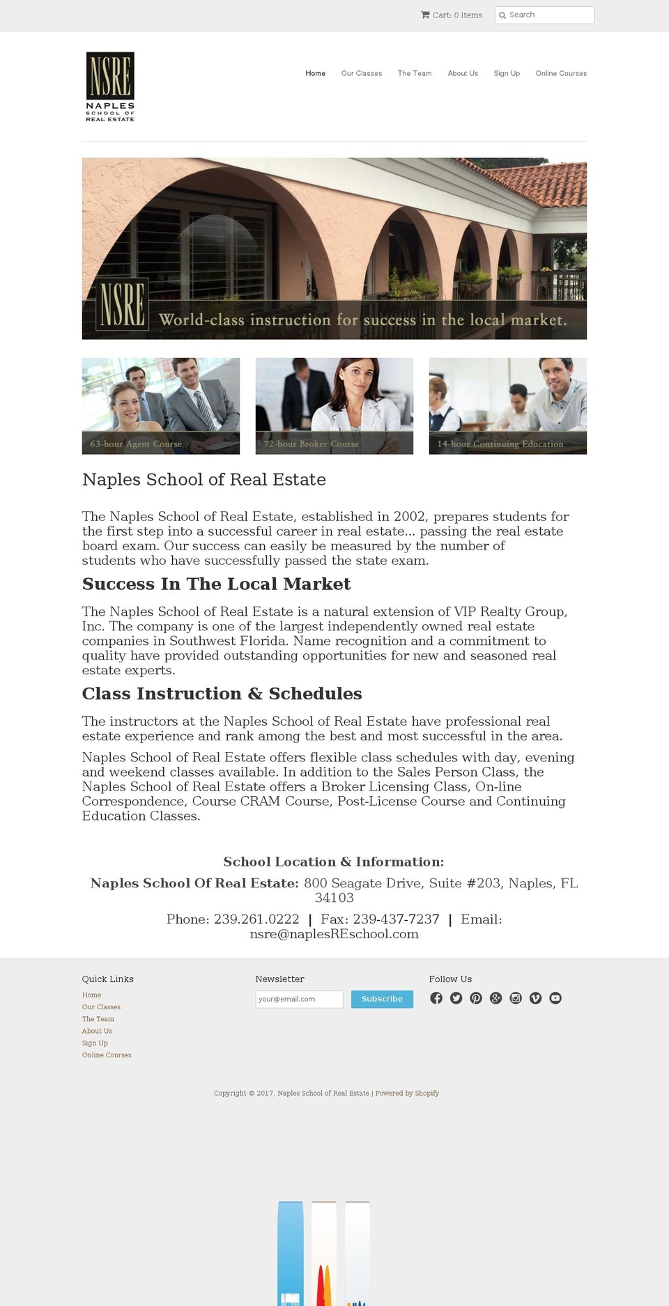 naplesreschool.com shopify website screenshot