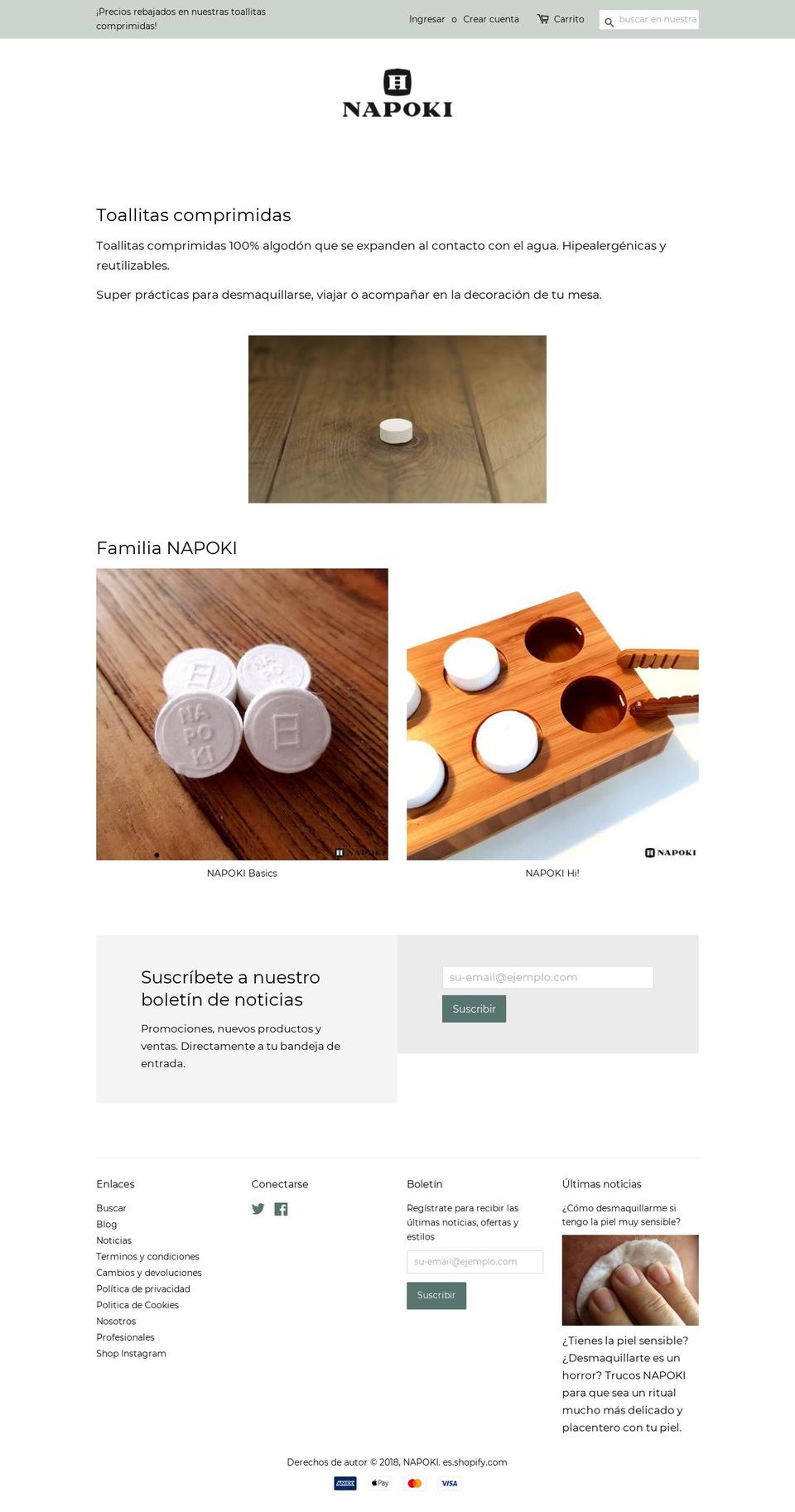 napokie.com — Shopify storefront screenshot