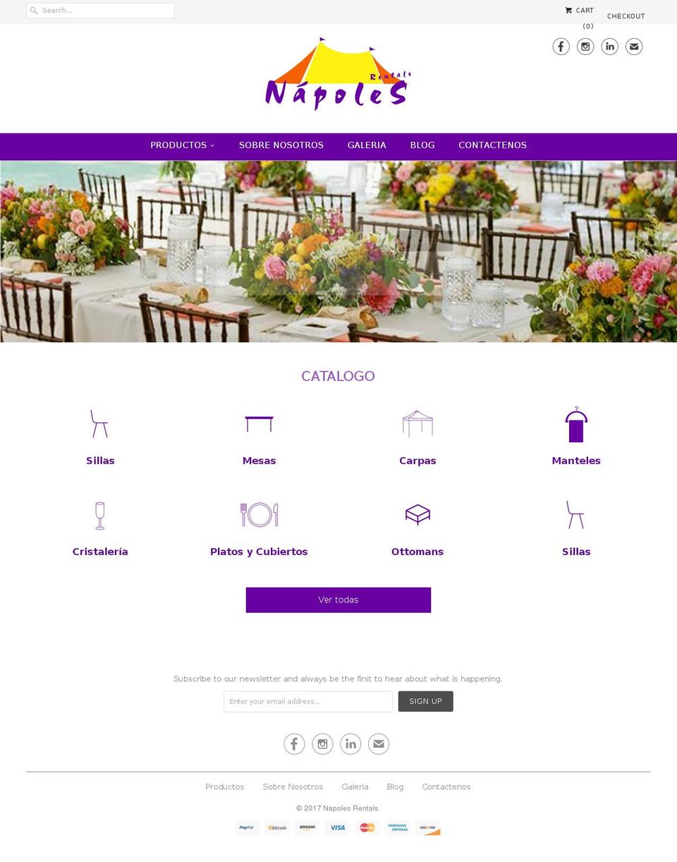 Theme Development Shopify theme site example napolesrentals.com