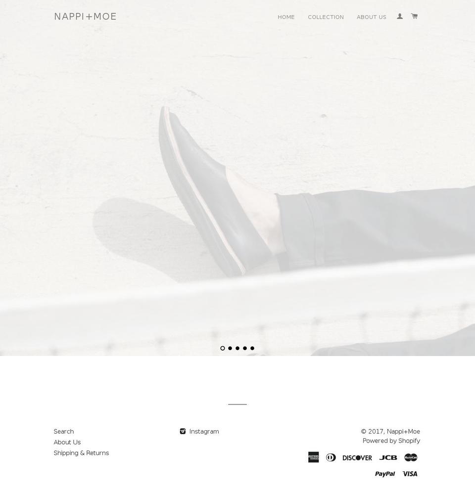 nappiandmoe.com shopify website screenshot