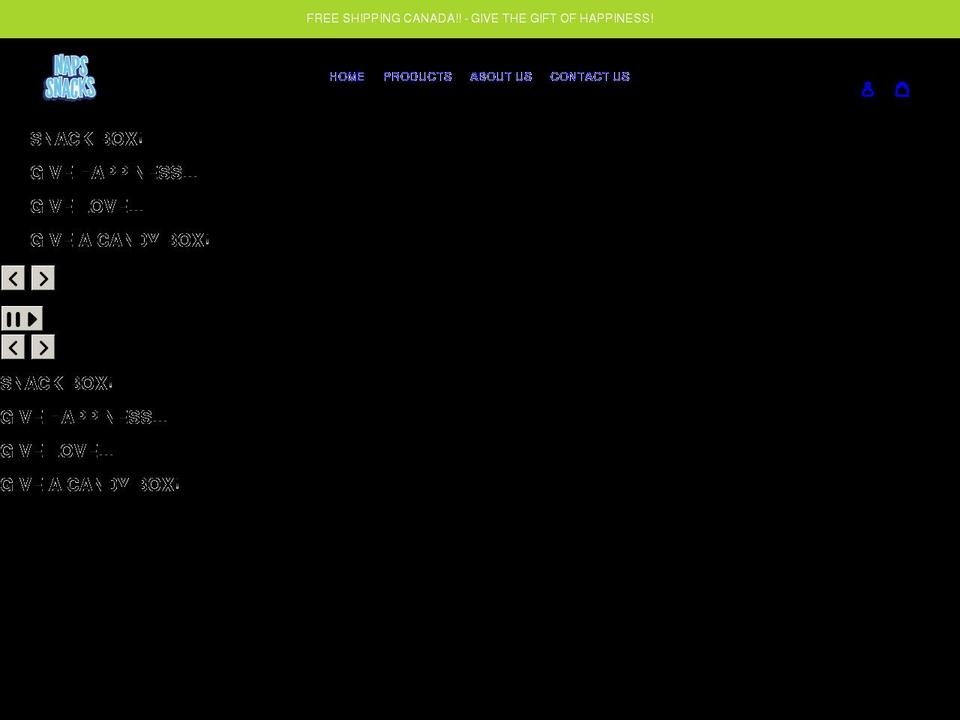 napsbox.com shopify website screenshot