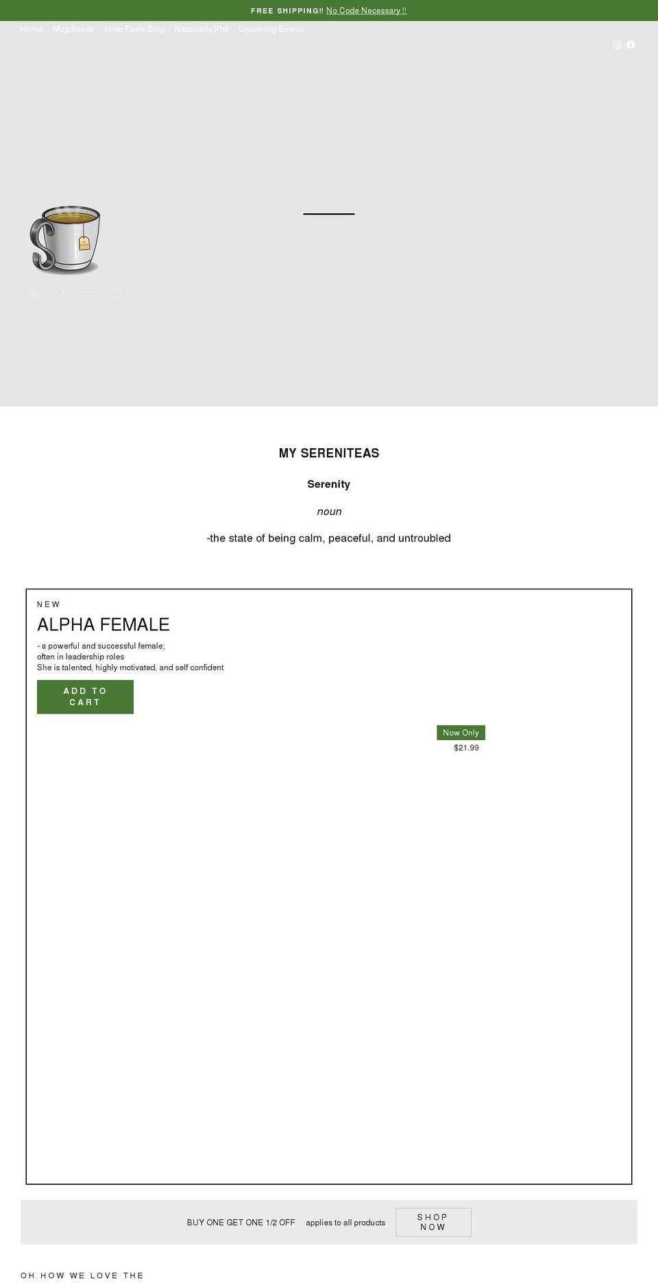 napturallyphit.com shopify website screenshot