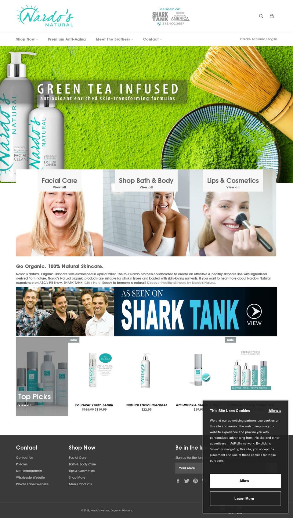 nardosnaturals.com — Shopify storefront screenshot