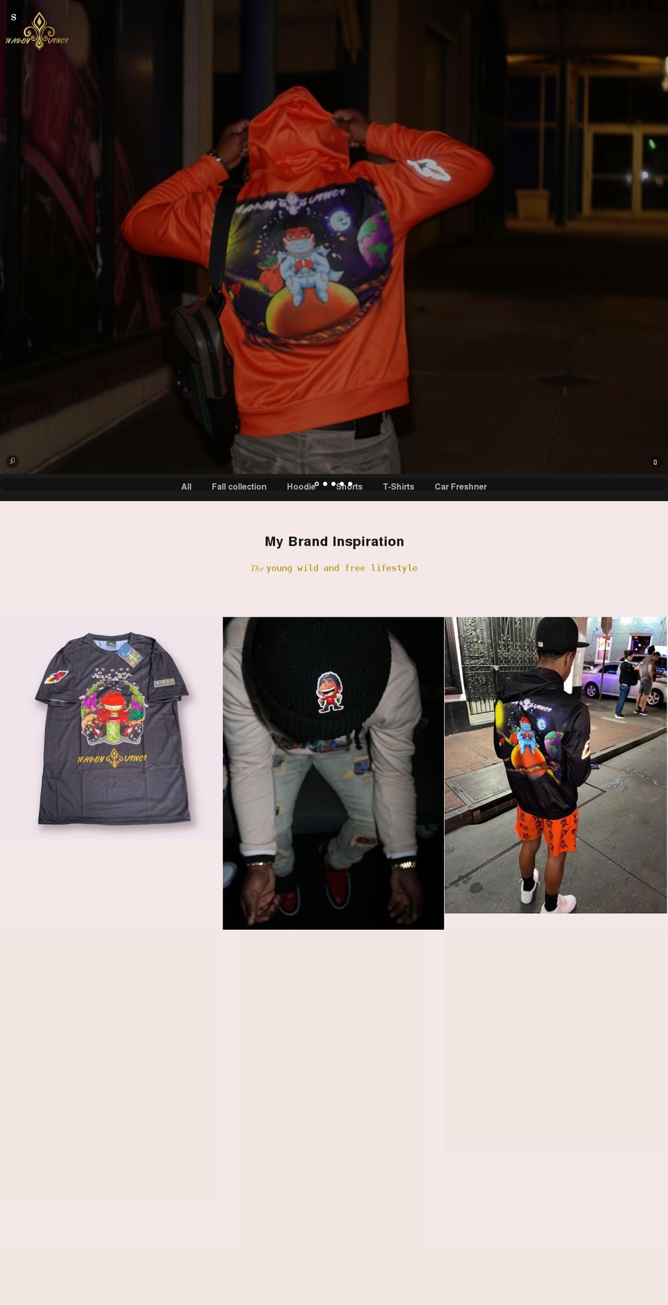 nardyvinci.com shopify website screenshot