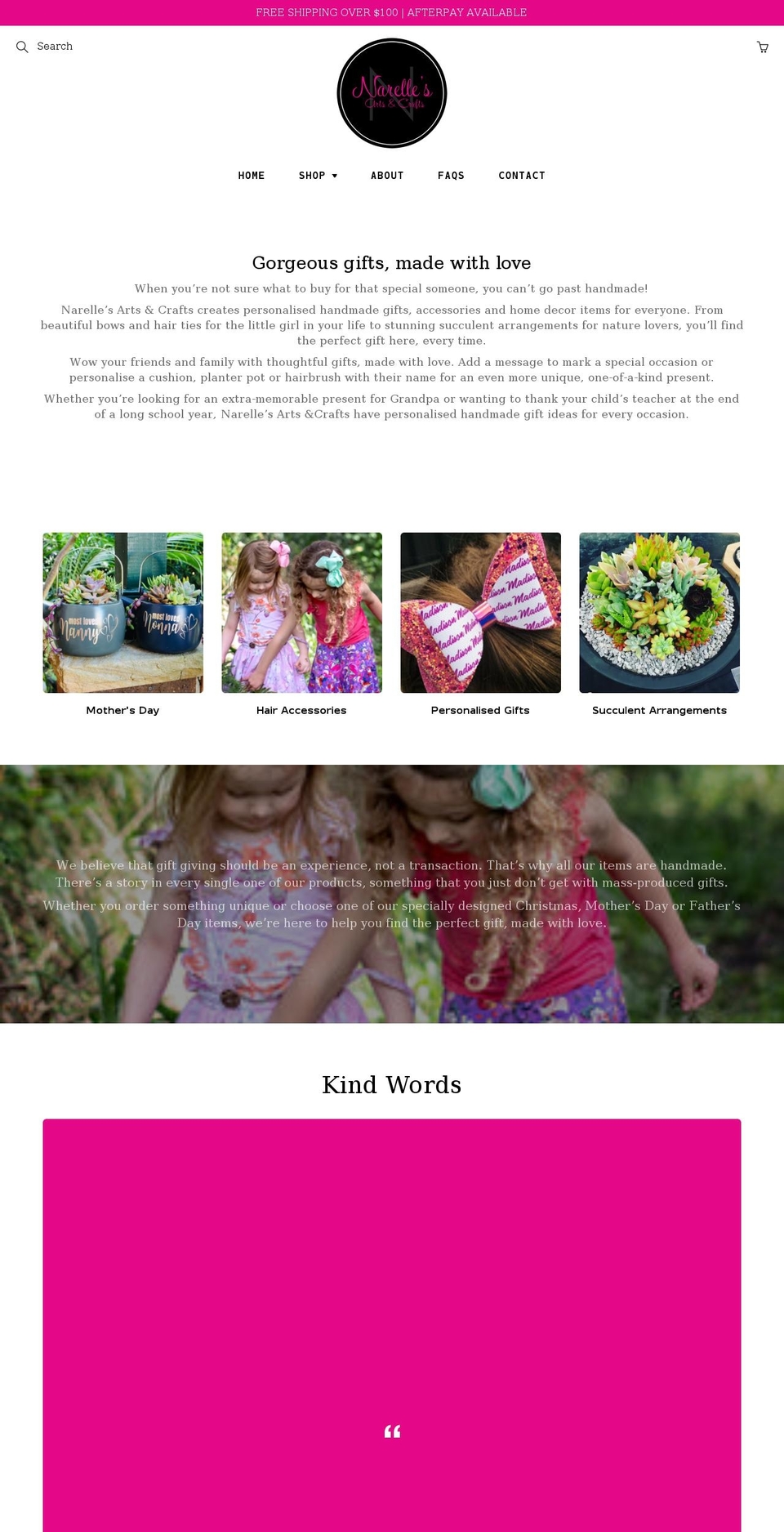 narellesartsandcrafts.com.au shopify website screenshot