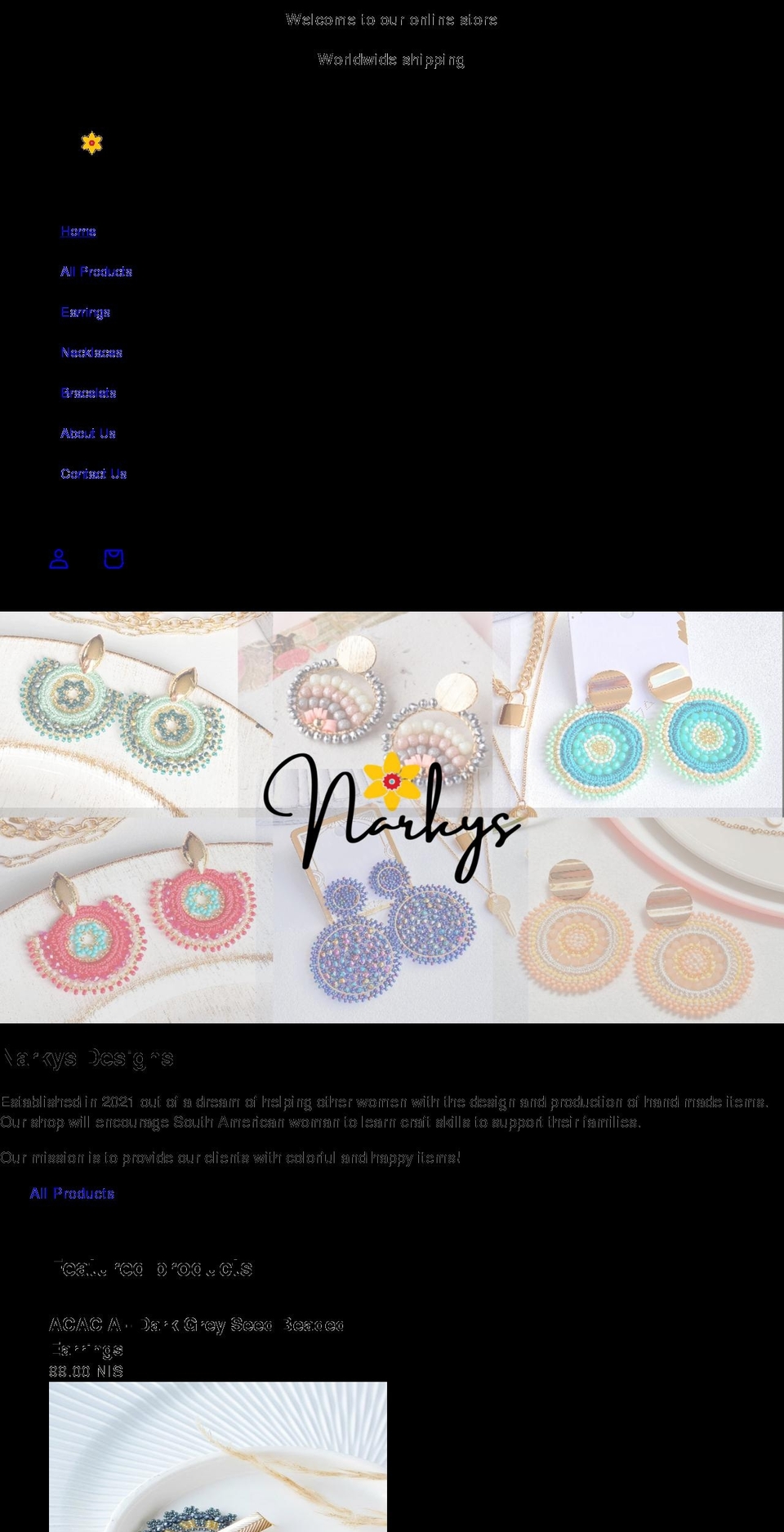 narkys.com shopify website screenshot