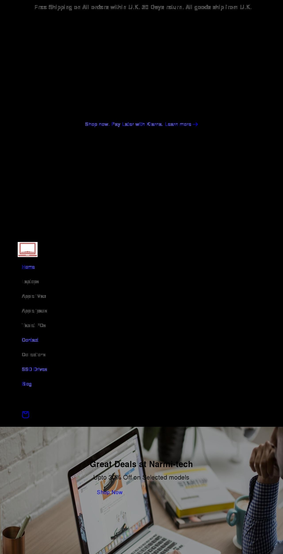 narmi-tech.com shopify website screenshot