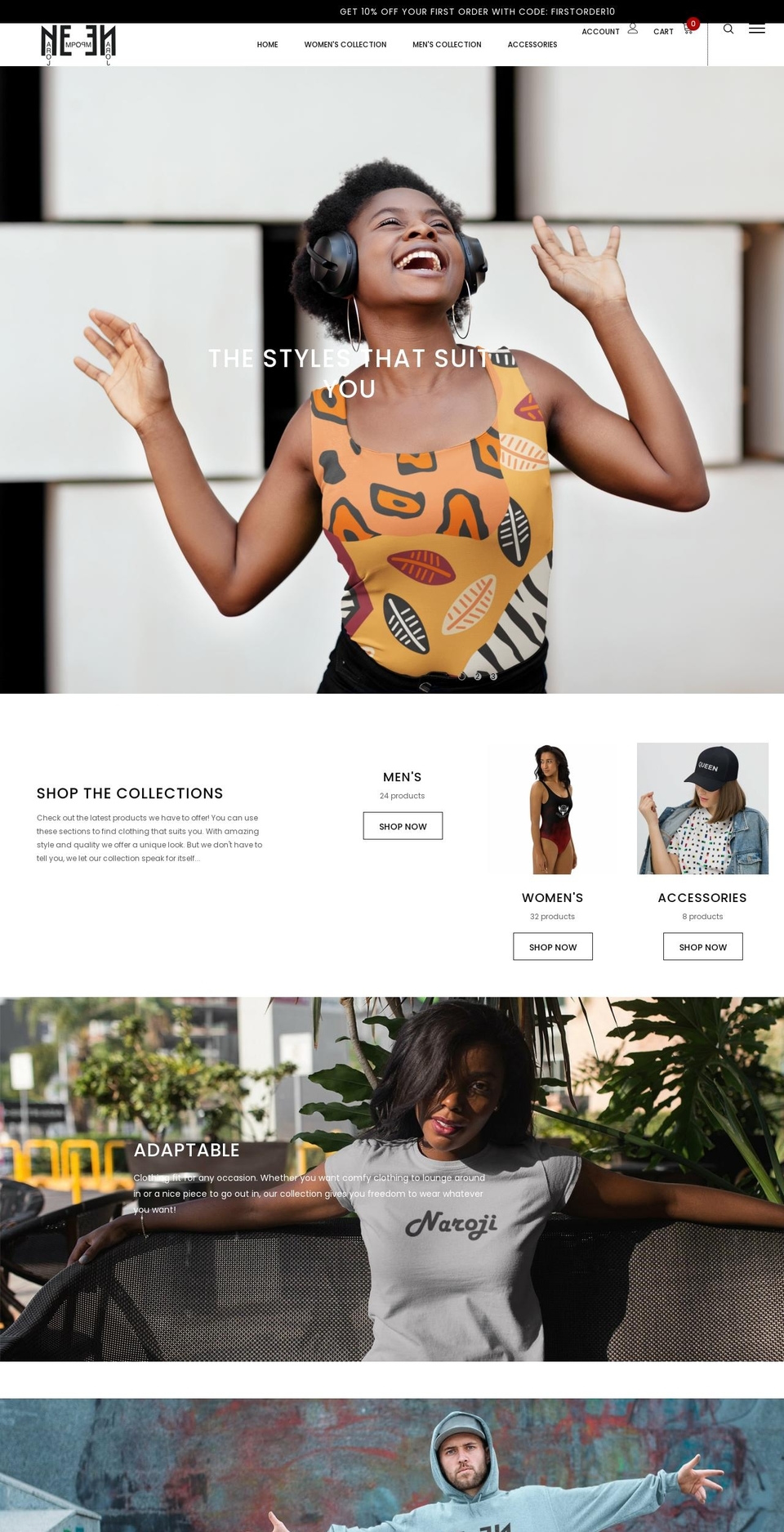 narojiemporium.com shopify website screenshot