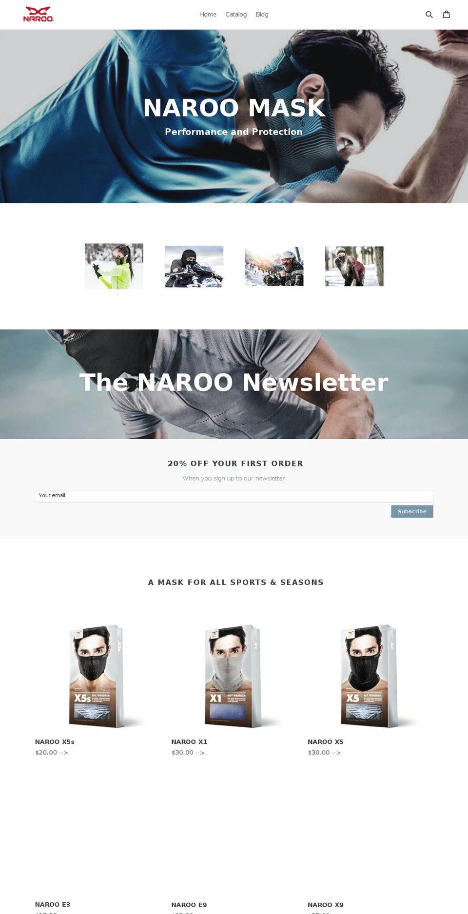 naroousa.com — Shopify storefront screenshot
