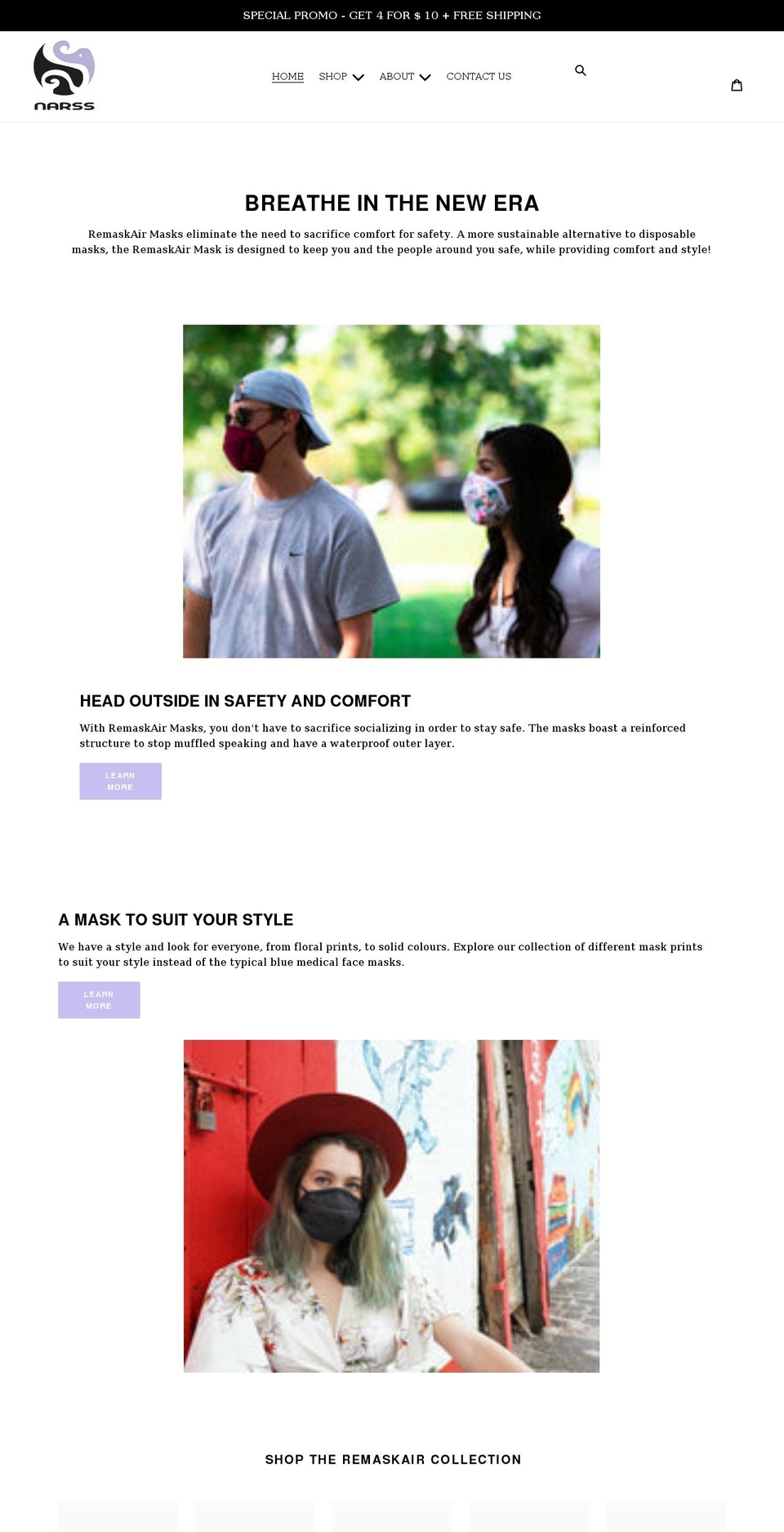 narss.ca shopify website screenshot
