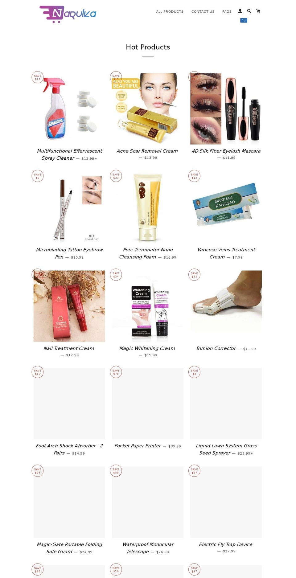 narulka.com shopify website screenshot