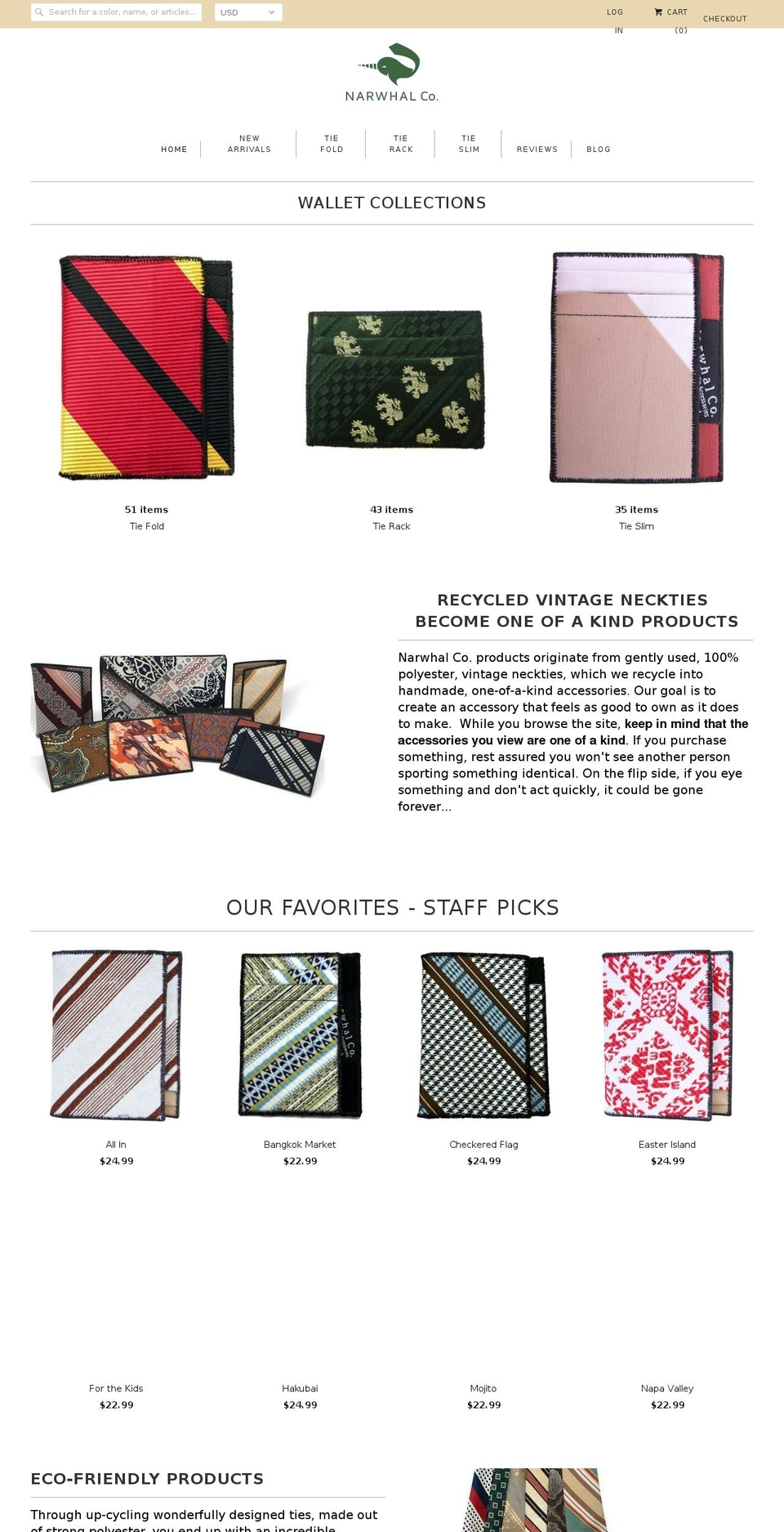 narwhalcompany.com shopify website screenshot