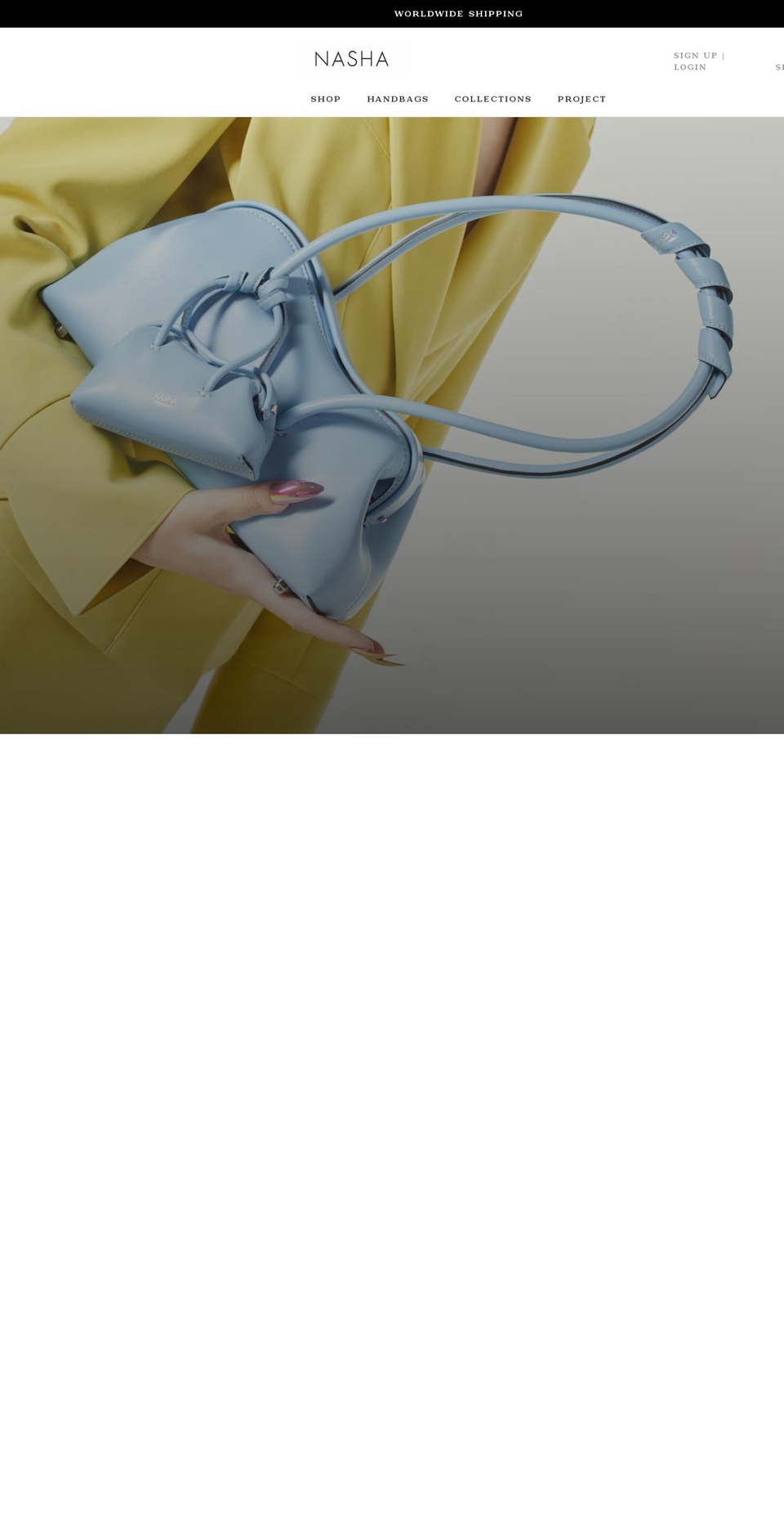 nasha-accessories.com shopify website screenshot