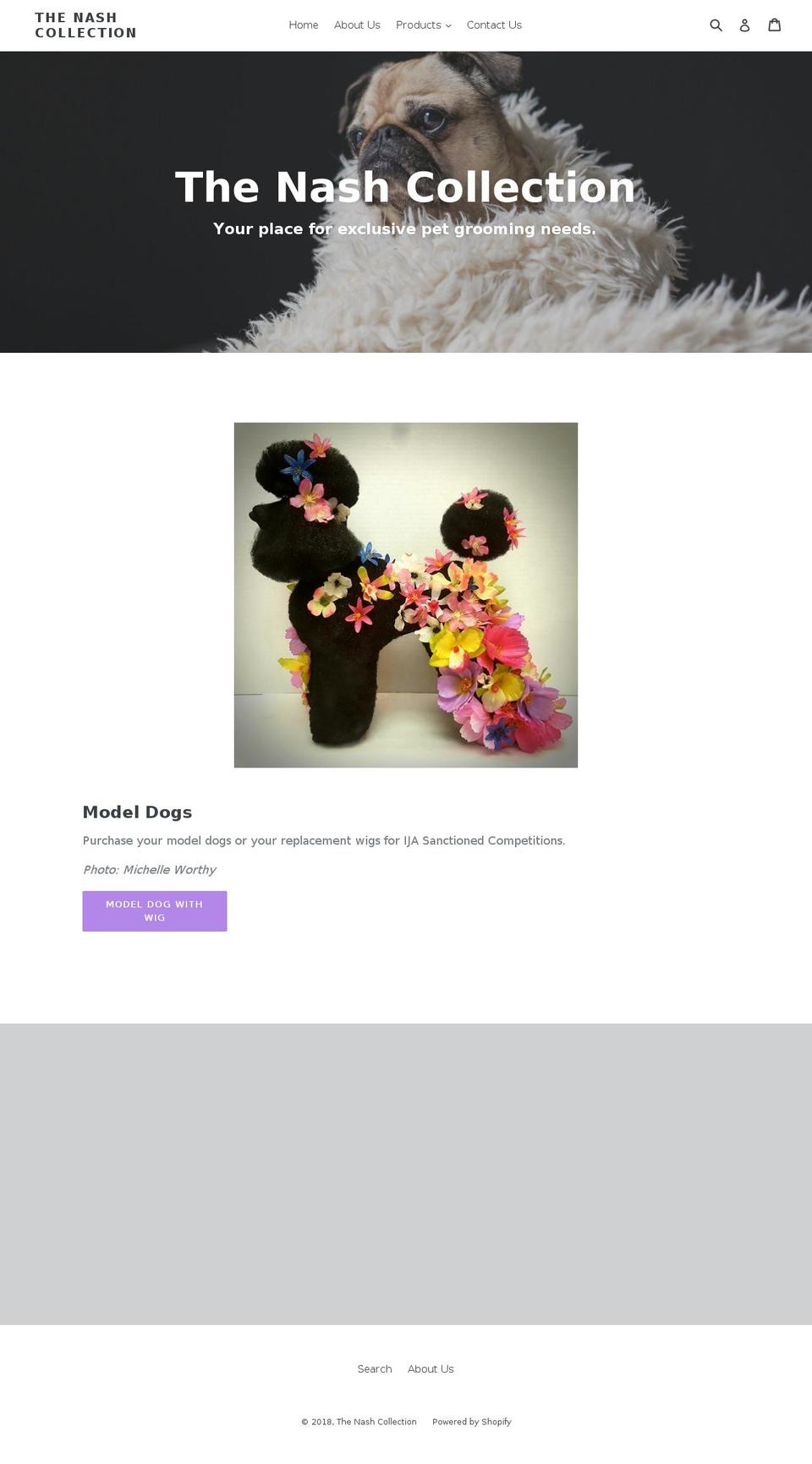 nashcollection.com — Shopify storefront screenshot