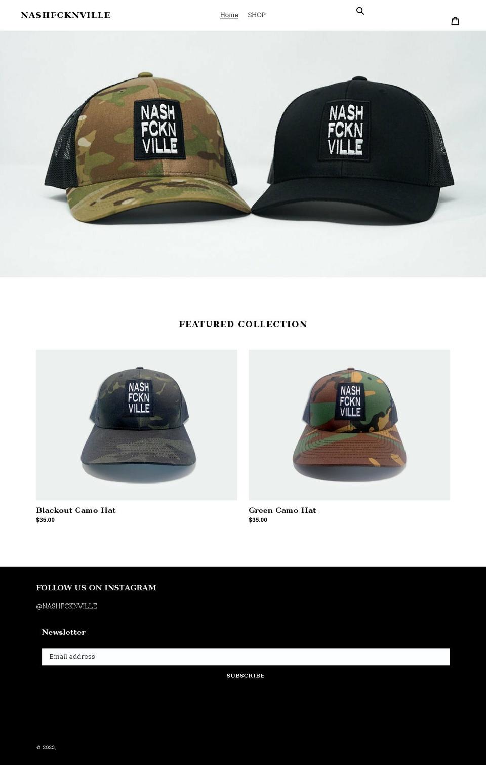 nashfcknvilleapparel.com shopify website screenshot