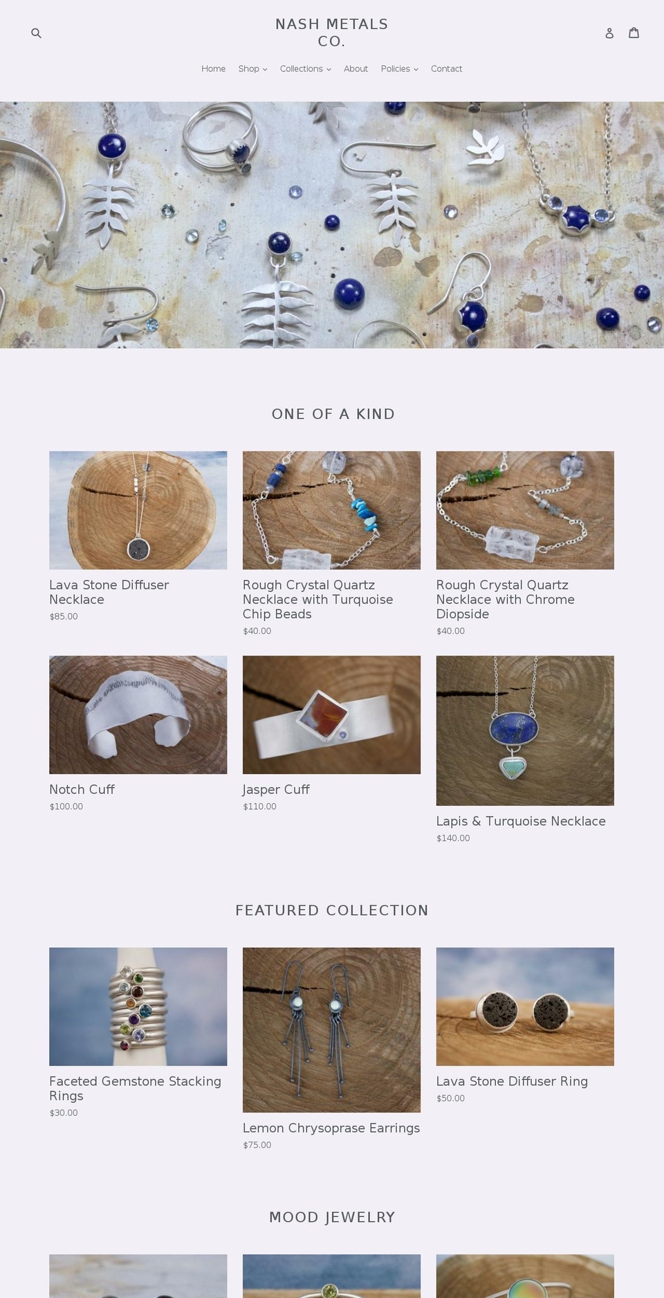 nashmetalsco.com — Shopify storefront screenshot