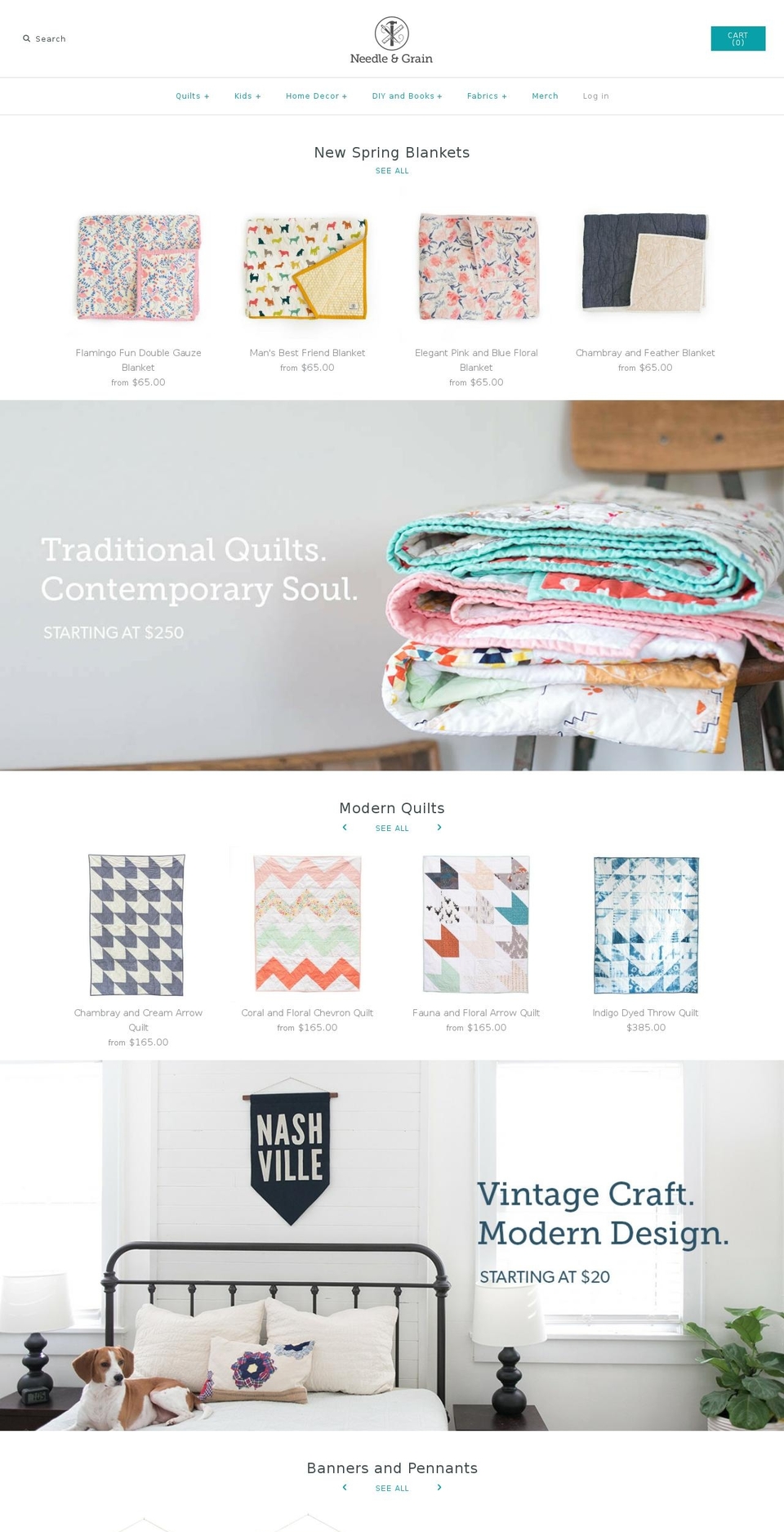 nashvillebannercompany.com shopify website screenshot