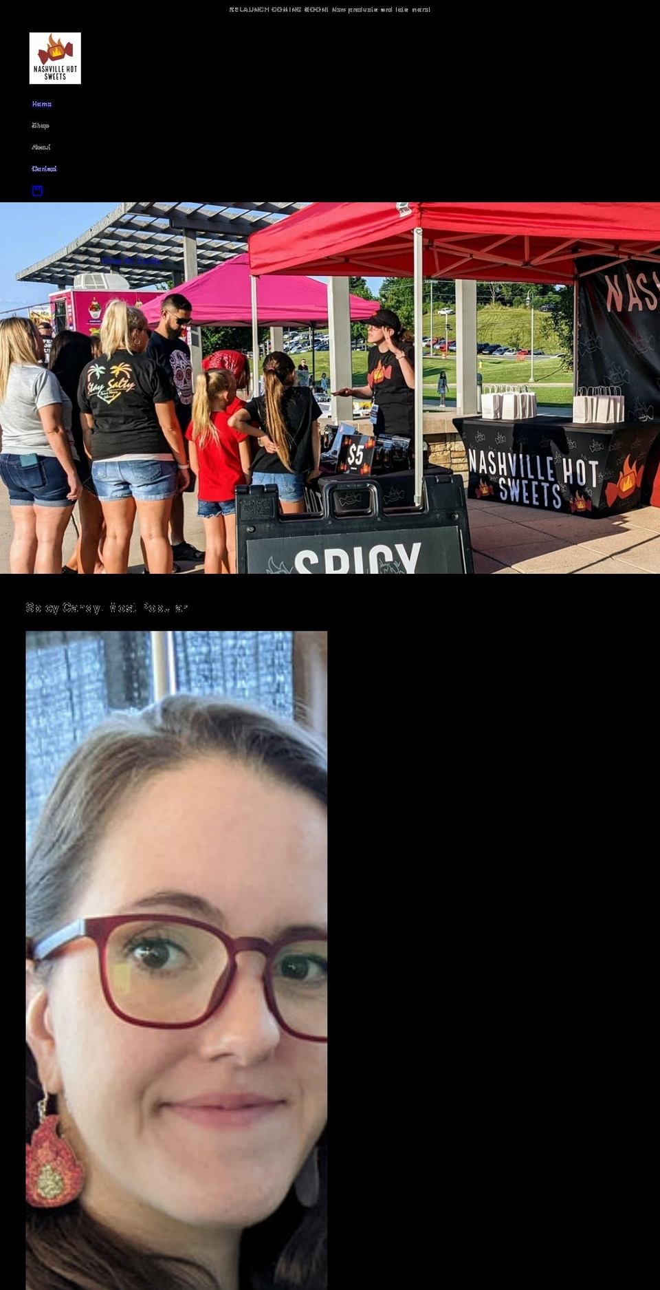 nashvillehotsweets.com shopify website screenshot