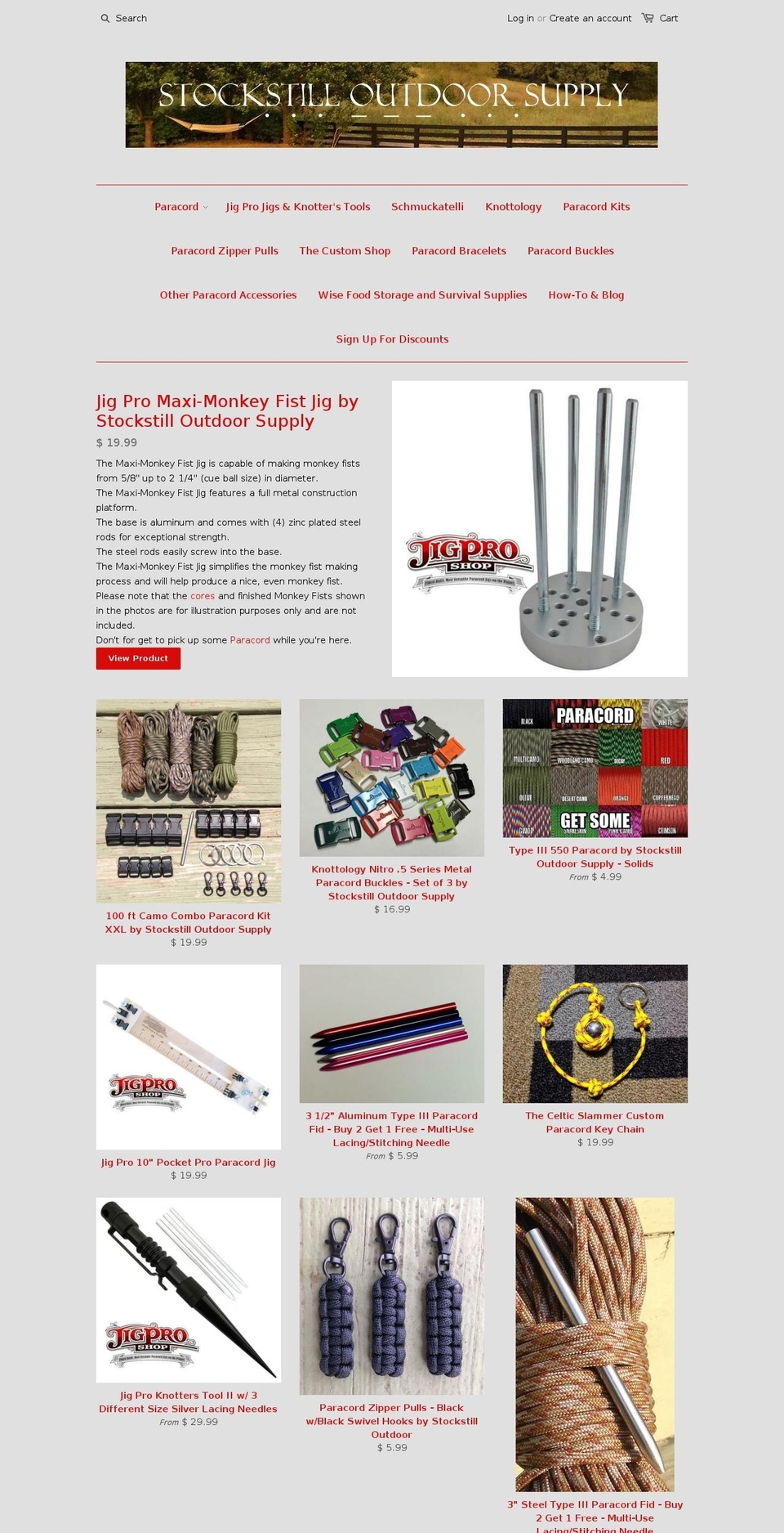 nashvilleparacord.com shopify website screenshot