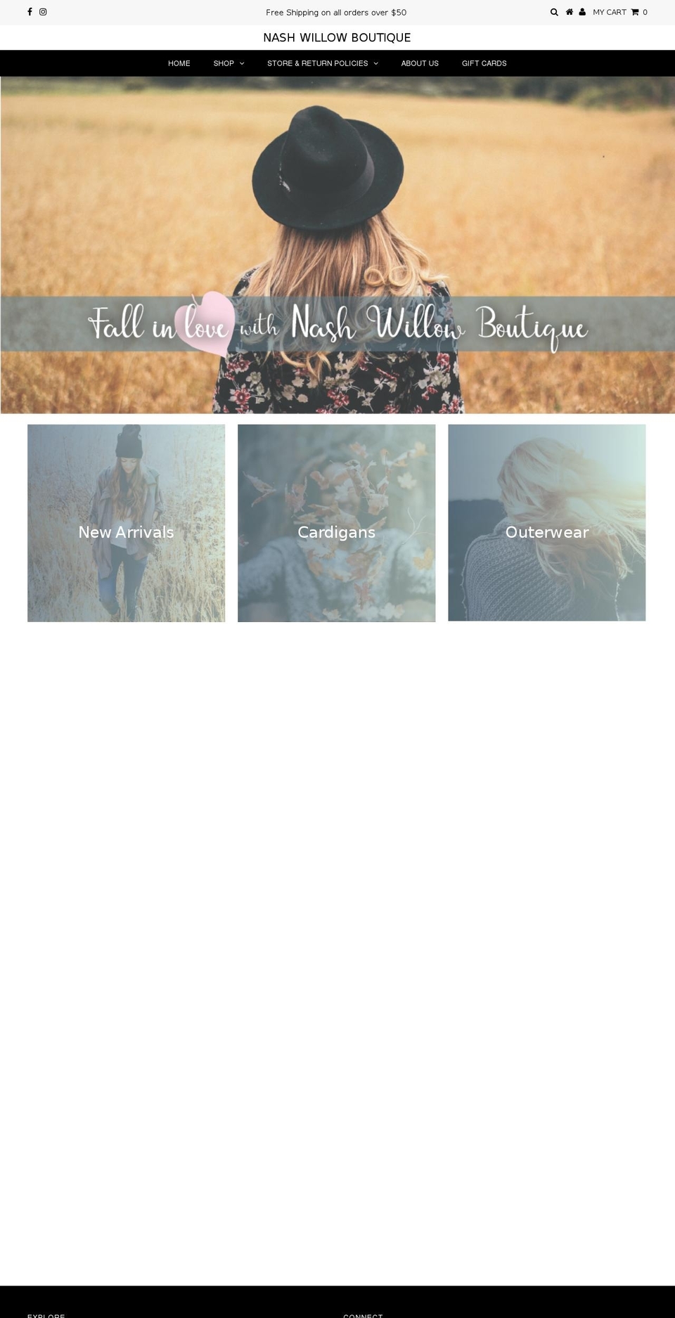 nashwillowboutique.com shopify website screenshot