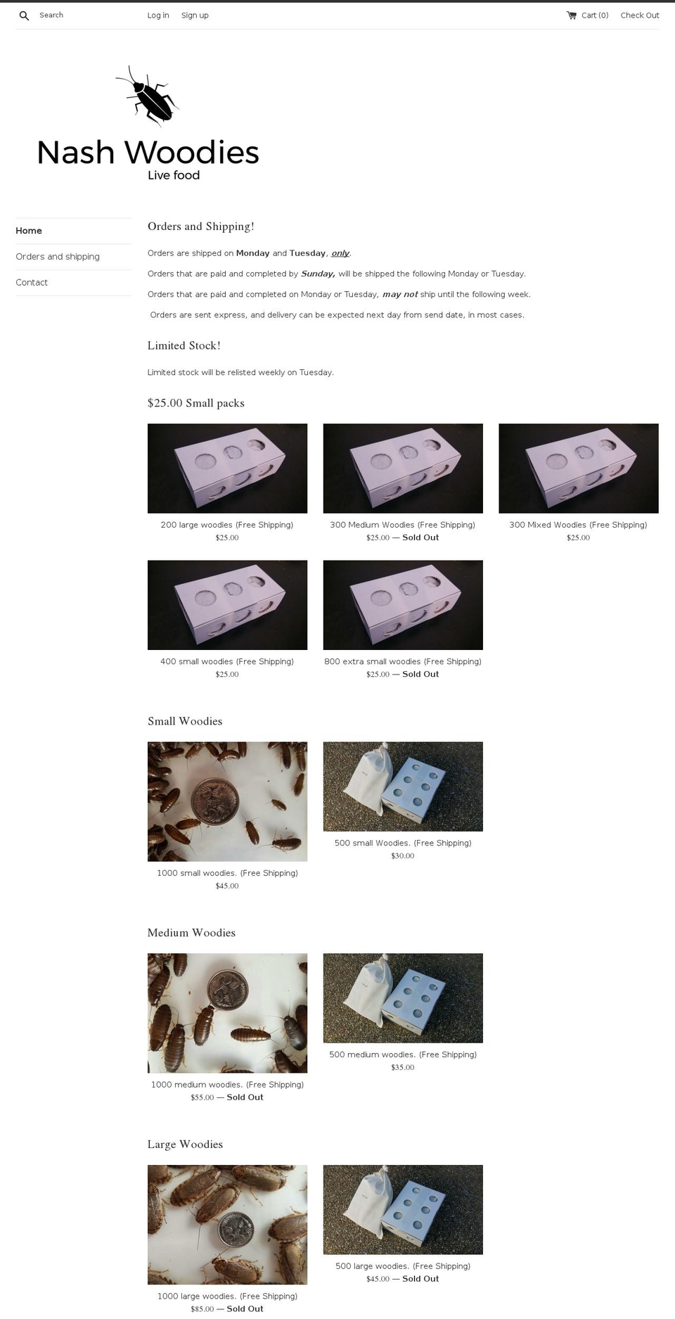 nashwoodies.com shopify website screenshot